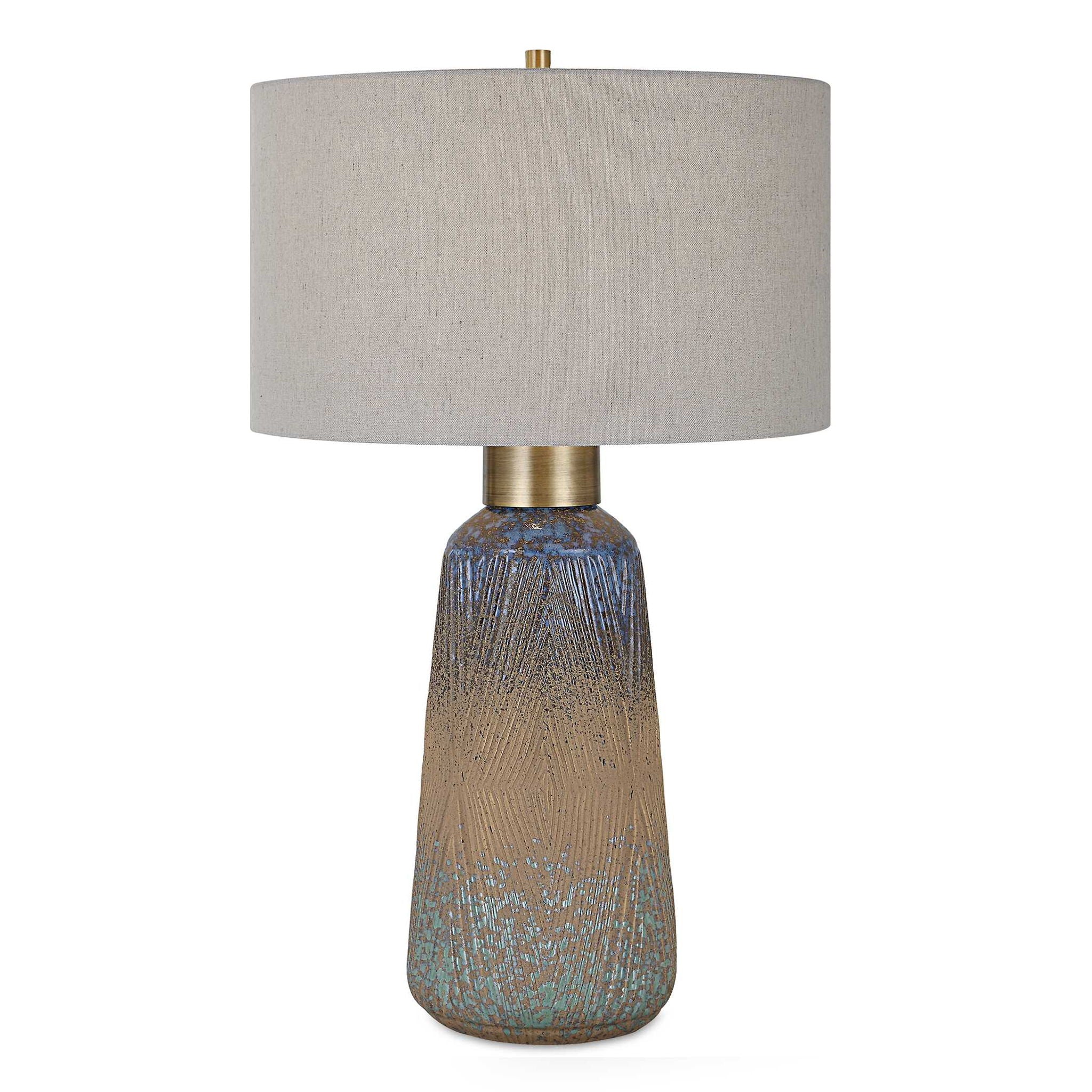 Western Sky - Ceramic Table Lamp - Blue