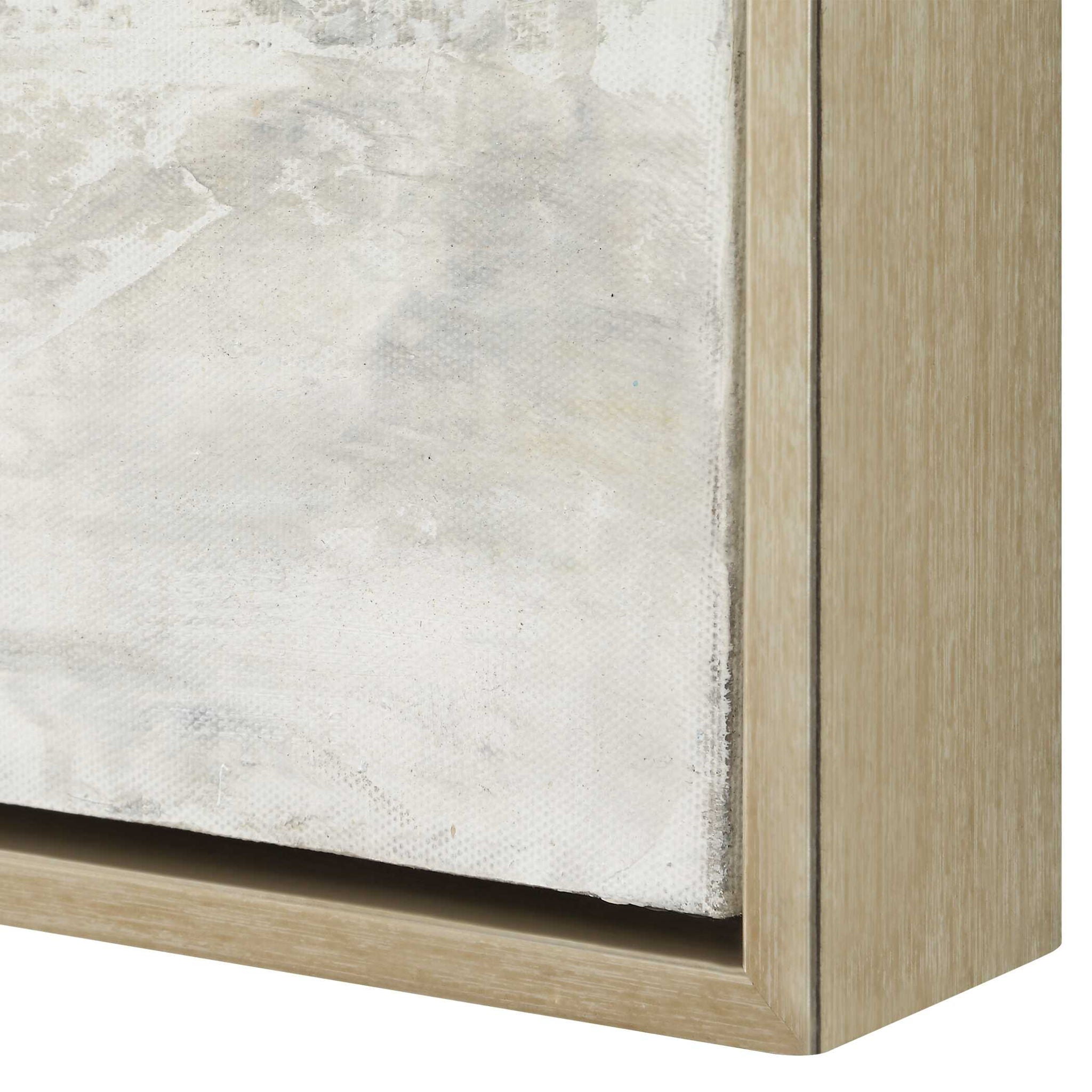 Hours In Silence - Abstract Art - Black / Brown / Gray / White / Woodtone