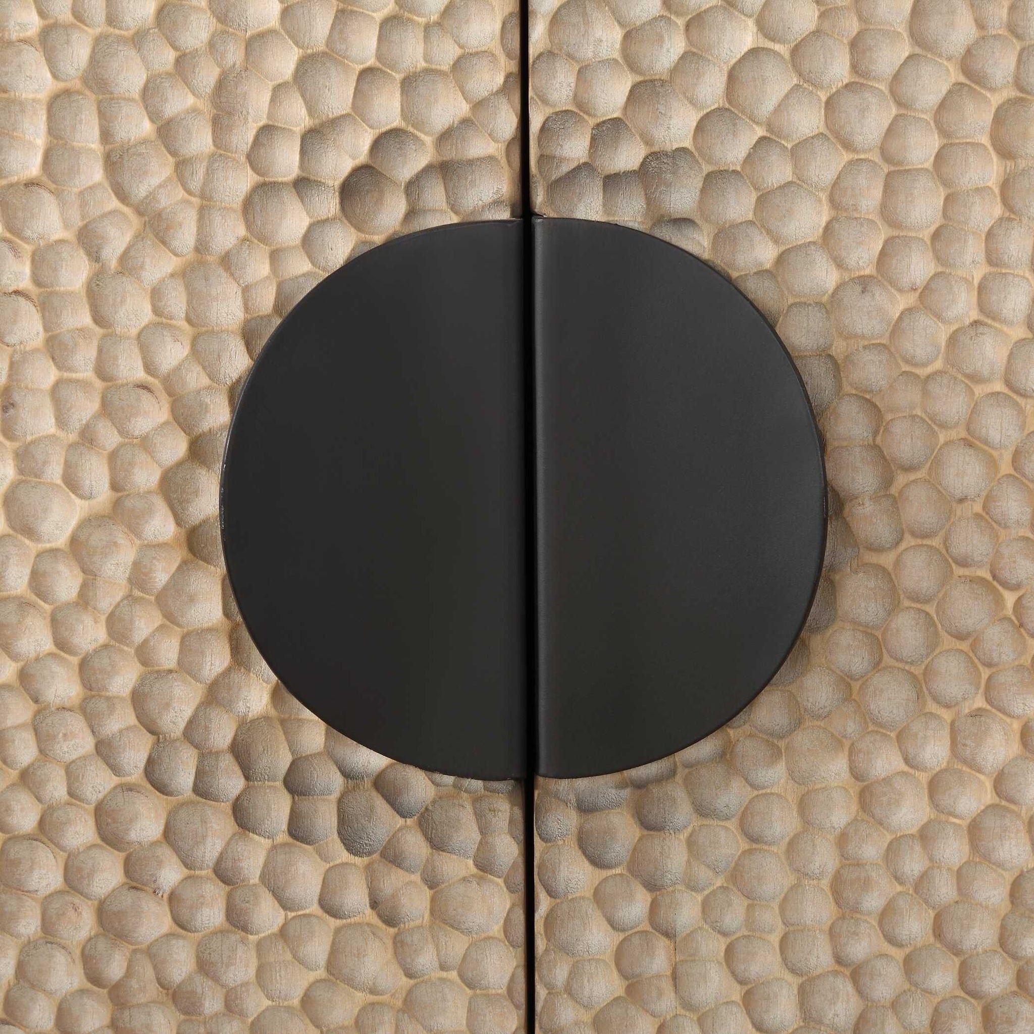 Lunar - 4 Door Elm Wood Cabinet