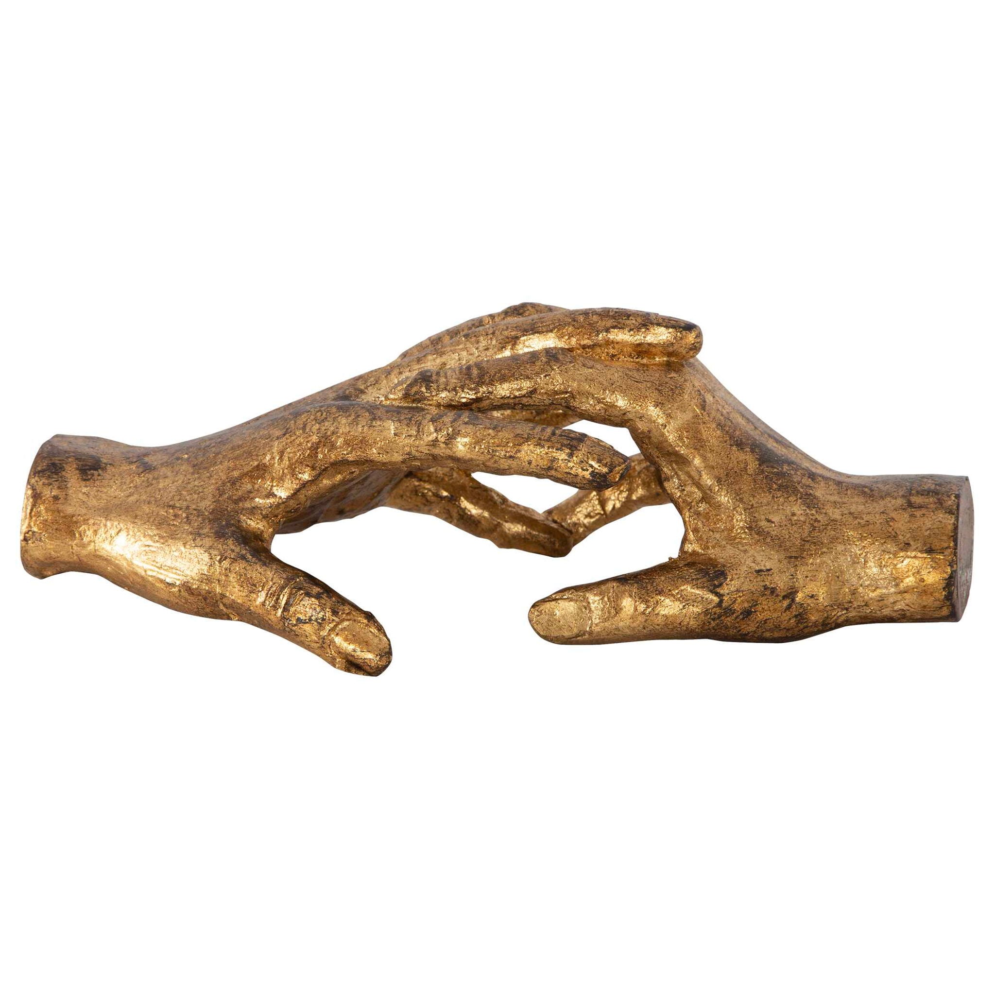 Hold My Hand - Sculpture - Gold