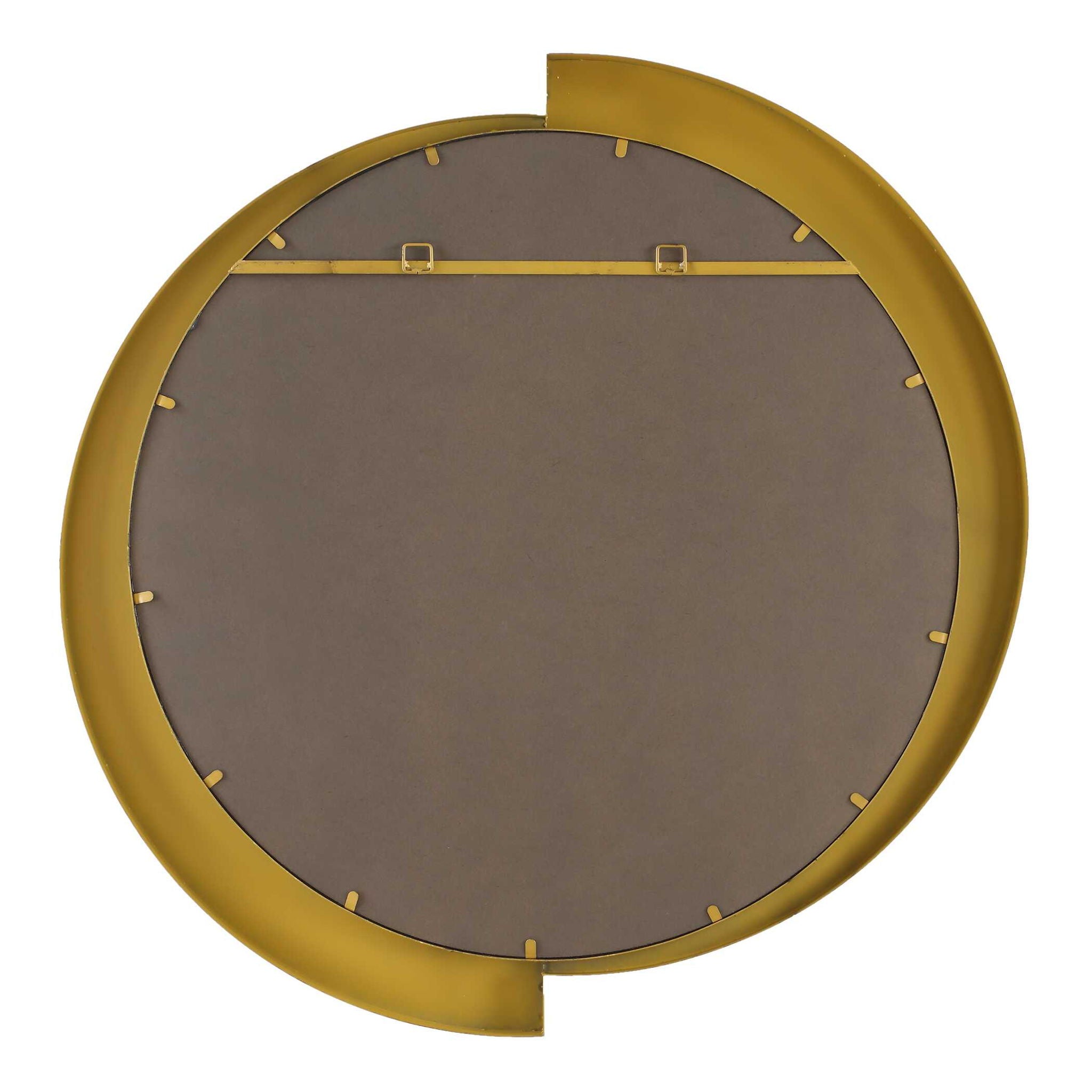 Reverse - Round Mirror - Dark Brown