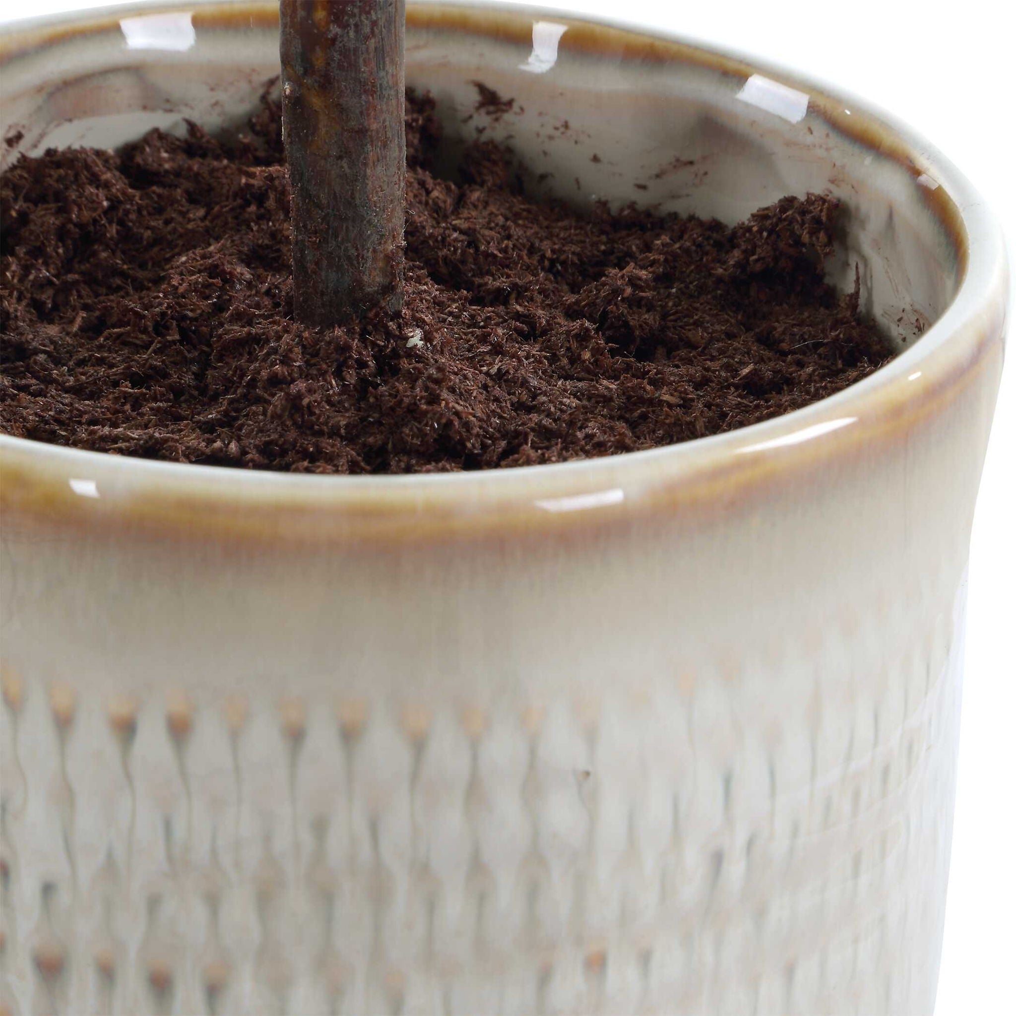 Solea Olive - Accent & Textured Vase - Brown / Green