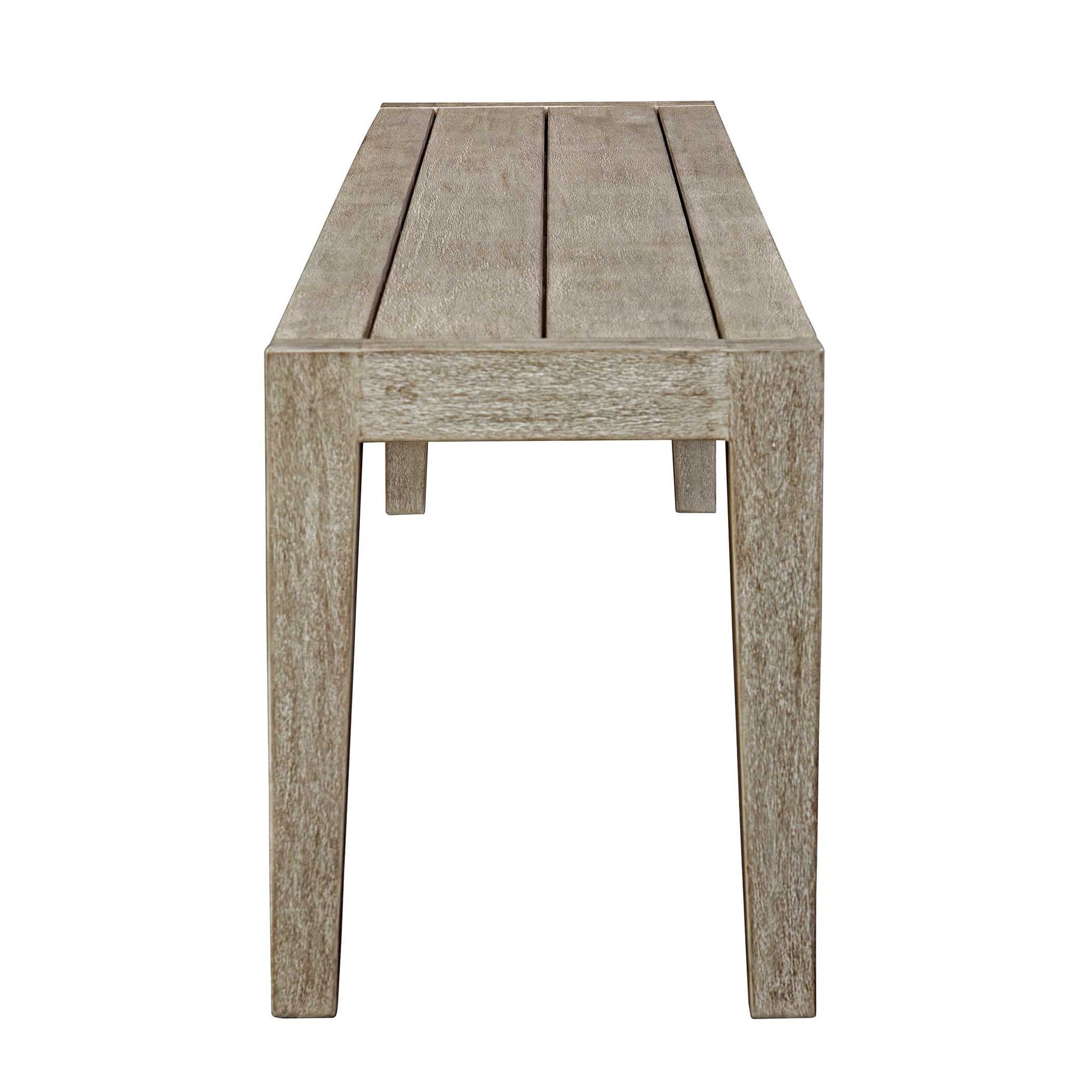 Kirkham - Wooden Outdoor Bench - Gray