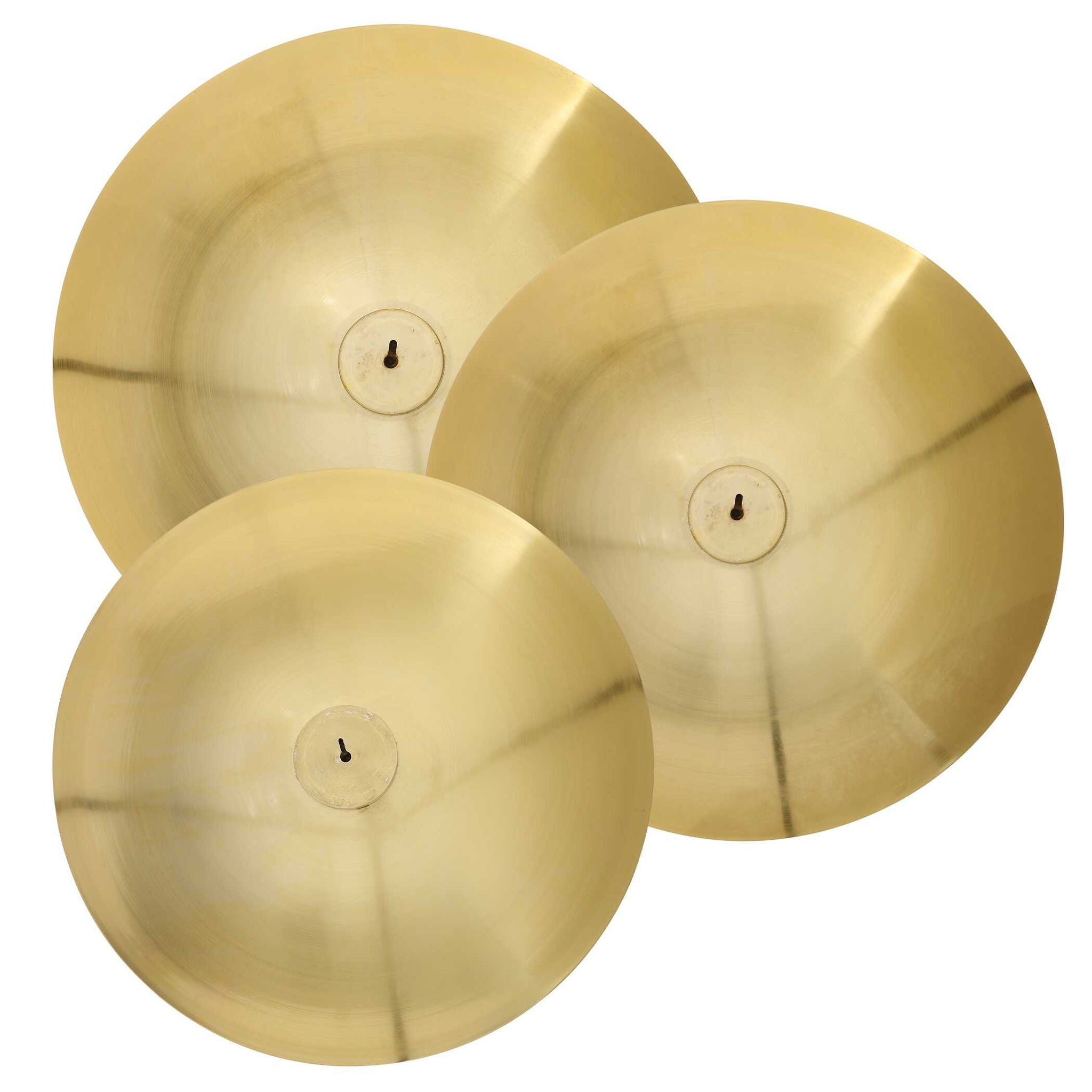 Cymbalic - Round Brass Wall Art (Set of 3) - Brass