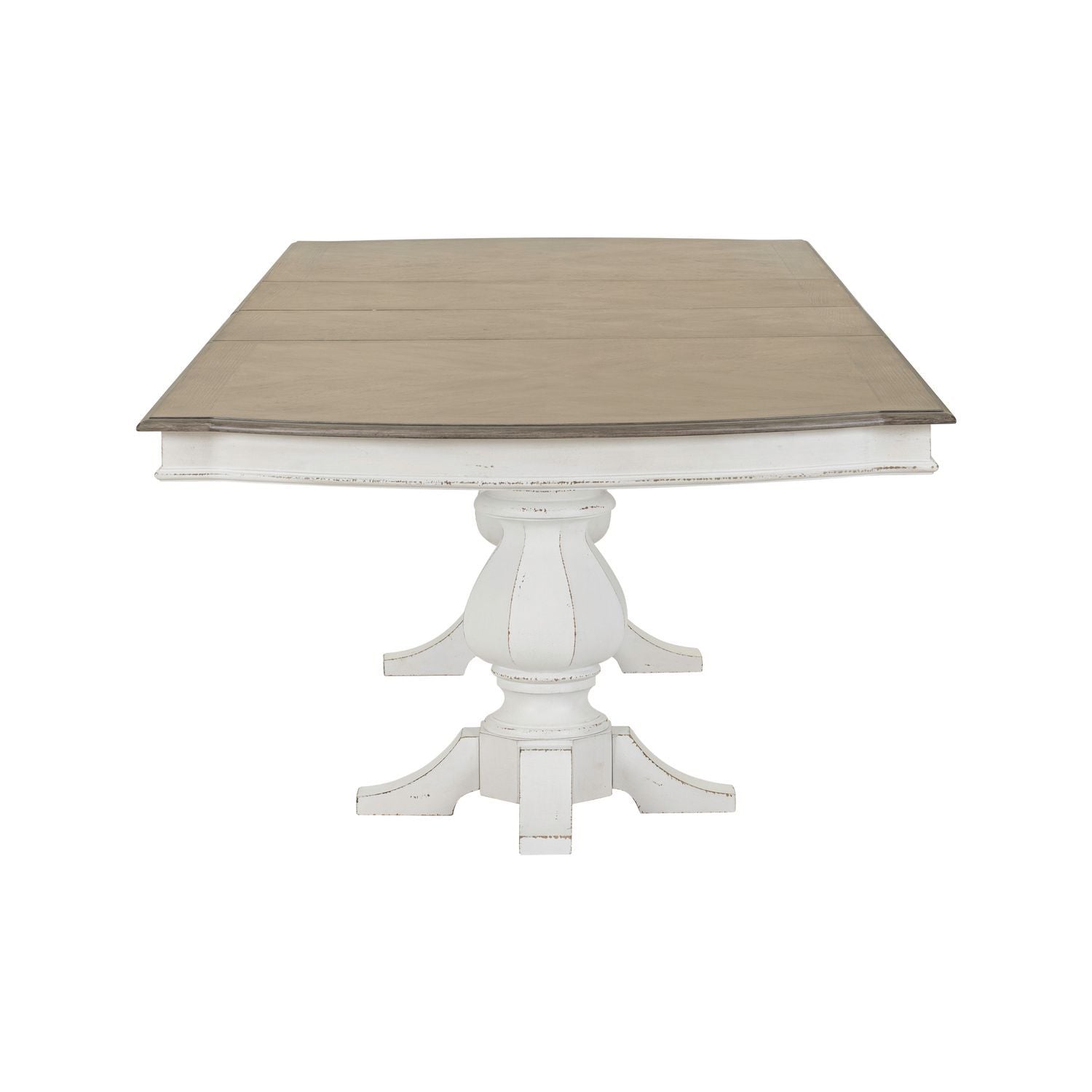Magnolia Manor - Double Pedestal Table - White