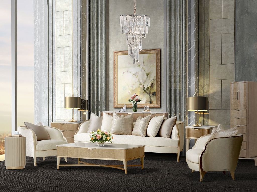 Malibu Crest - Sofa - Cloud White / Chardonnay