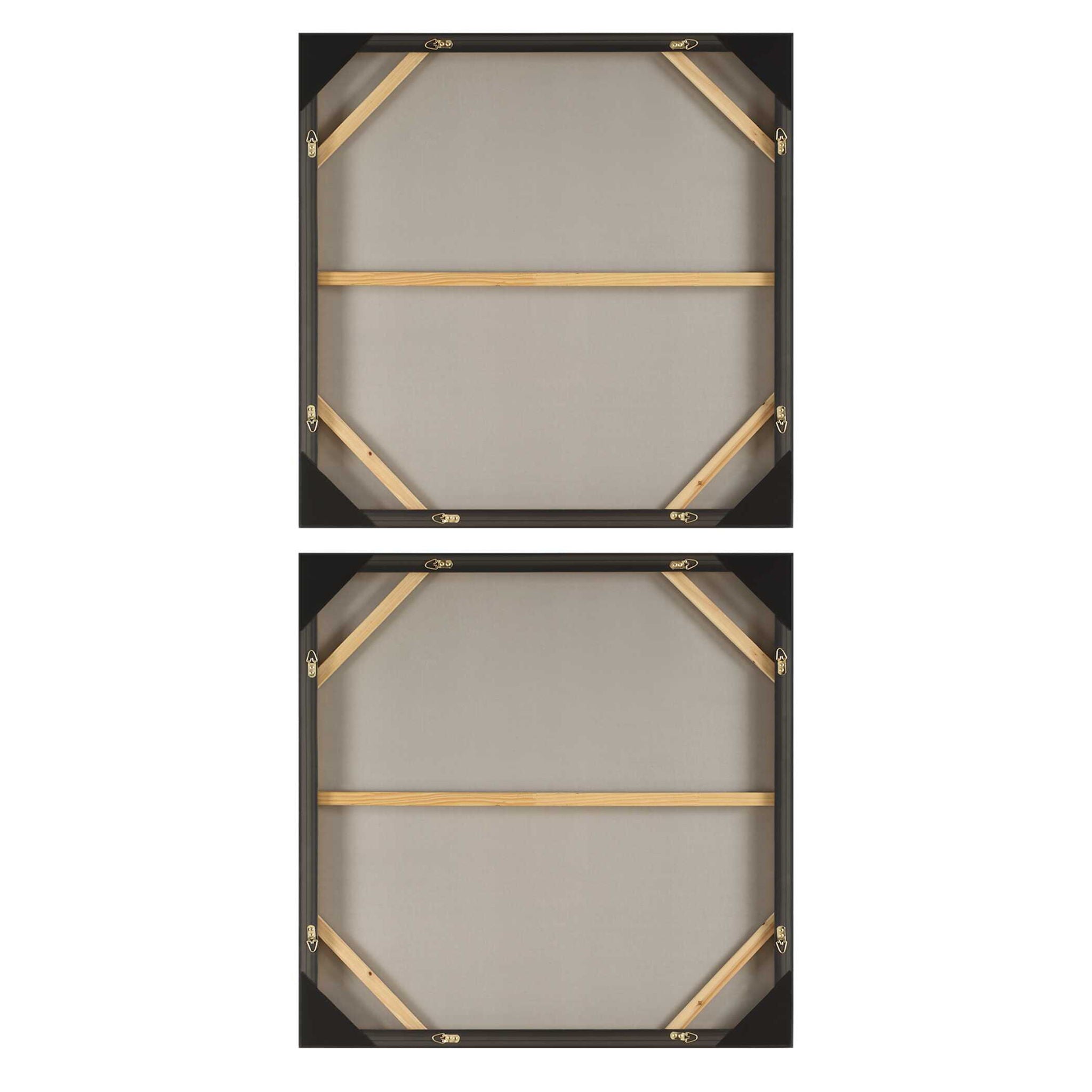 Characters - Abstract Art (Set of 2) - Black / Beige