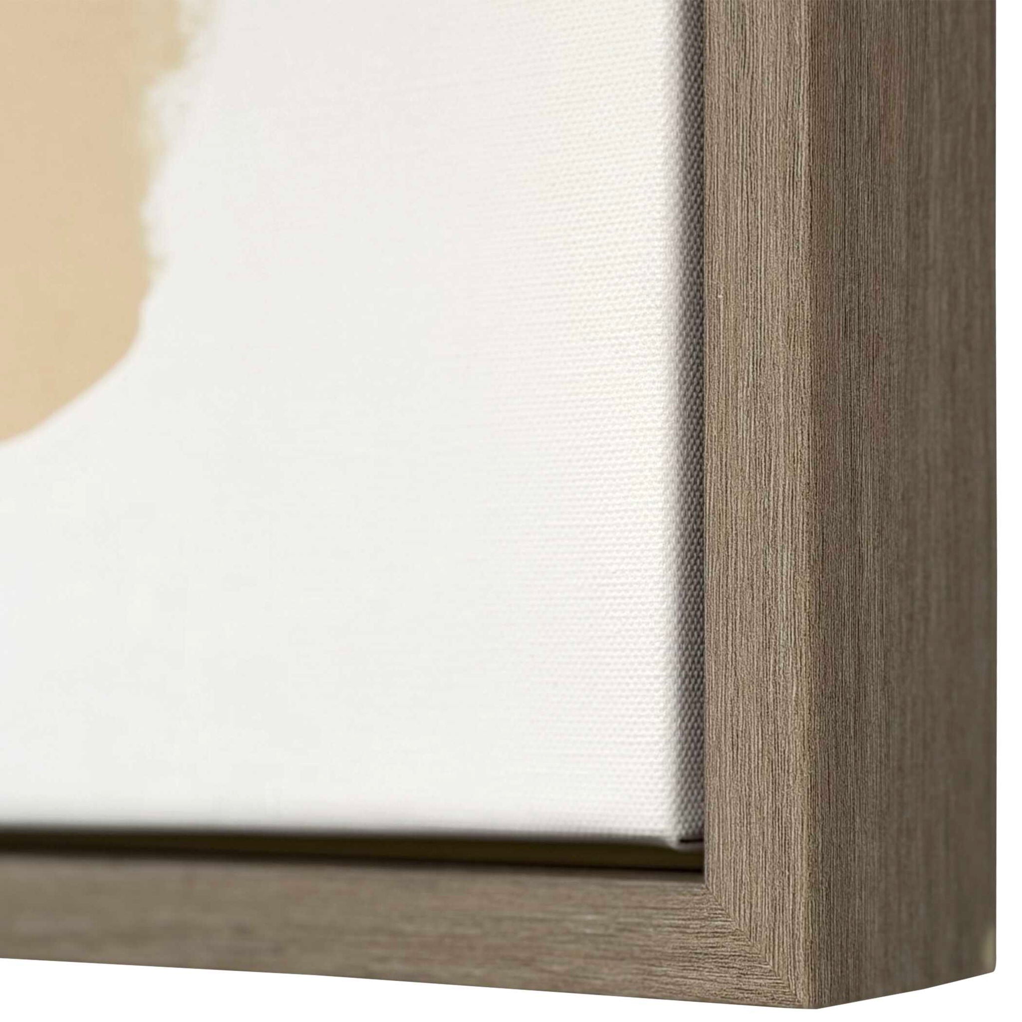 Abstract Afternoon - Framed Canvases (Set of 2) - Blue / Green / Pink / White / Woodtone / Yellow