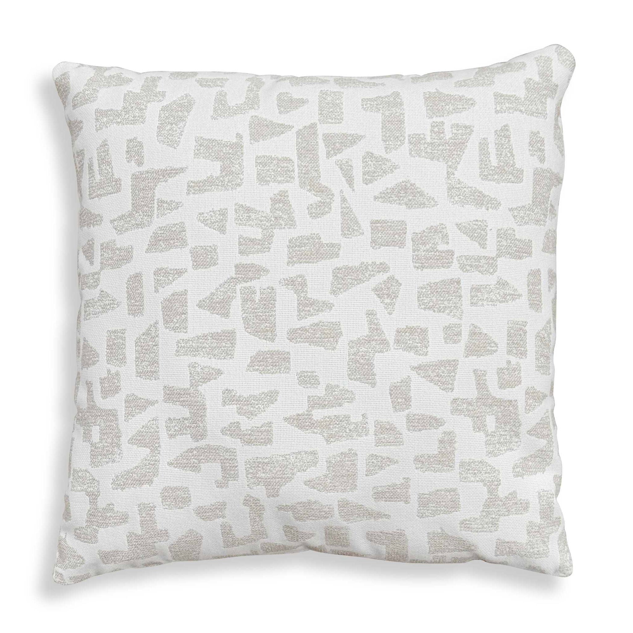 Scatter - Abstract Outdoor Pillow - Gray / White