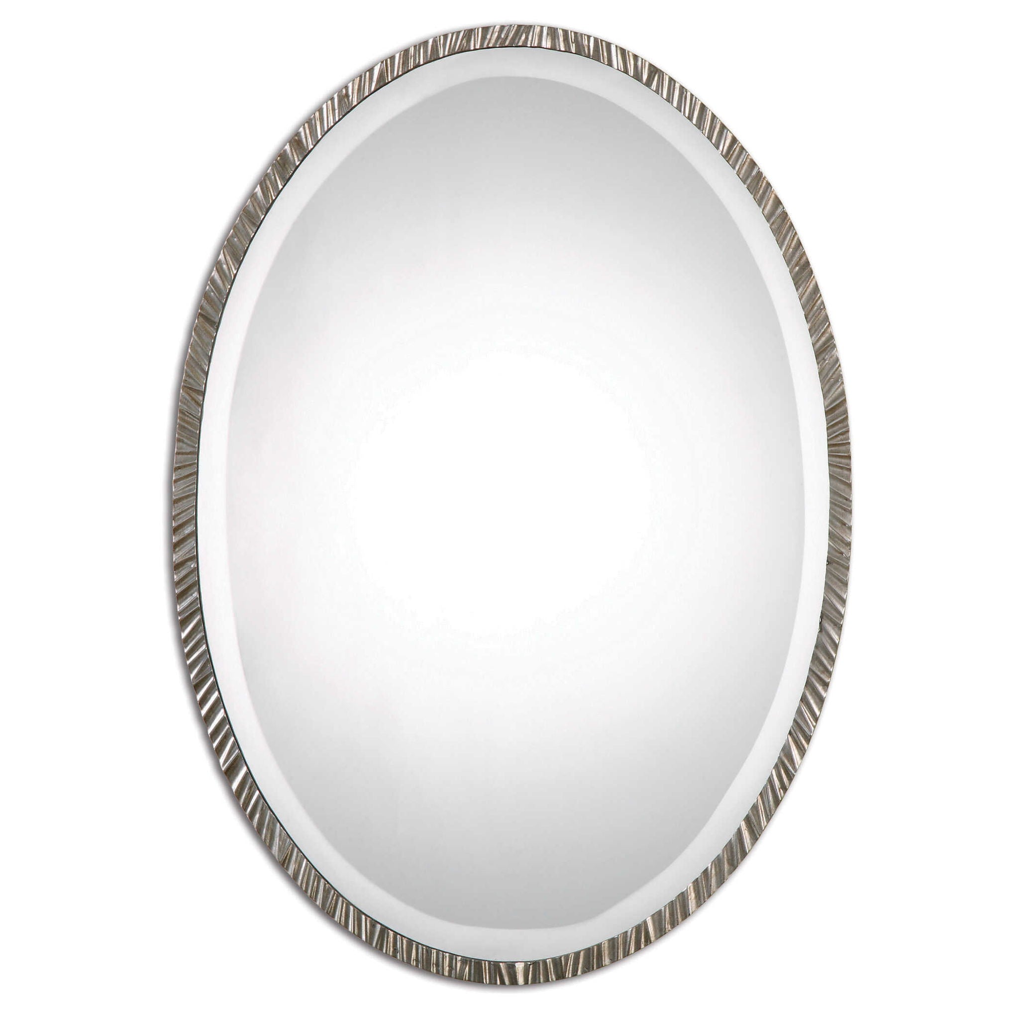 Annadel - Oval Wall Mirror - Pearl Silver