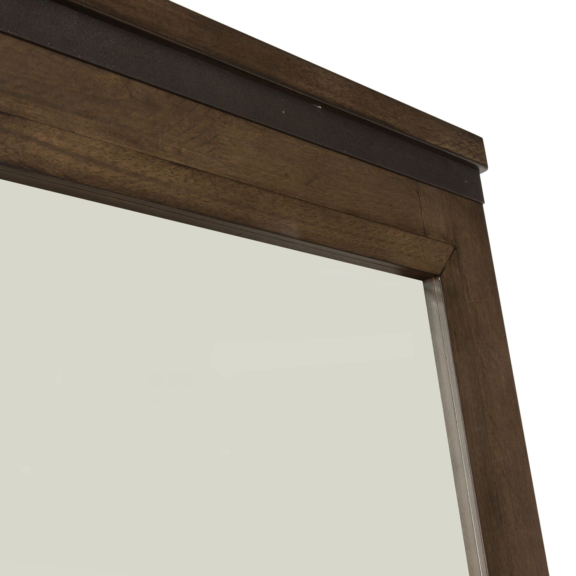 Thornwood Hills - Mirror Metal Strip Accents - Dark Brown