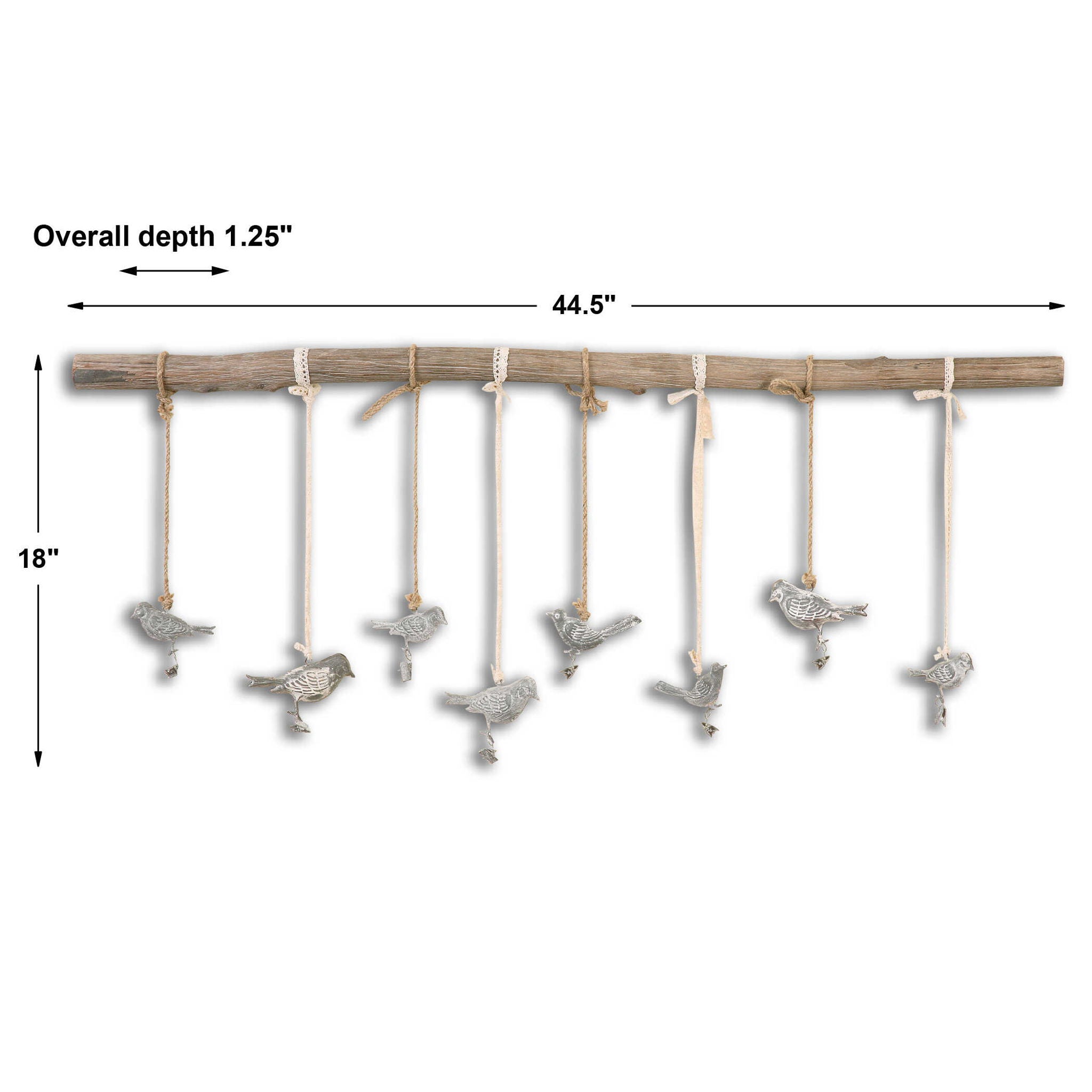 Birds On A Branch - Wall Art - Light Brown