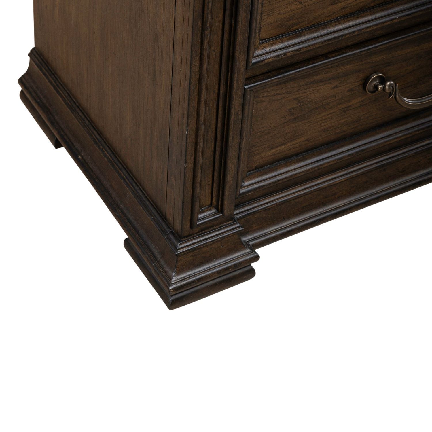 Provence Park - Nightstand With Charging Station - Brown