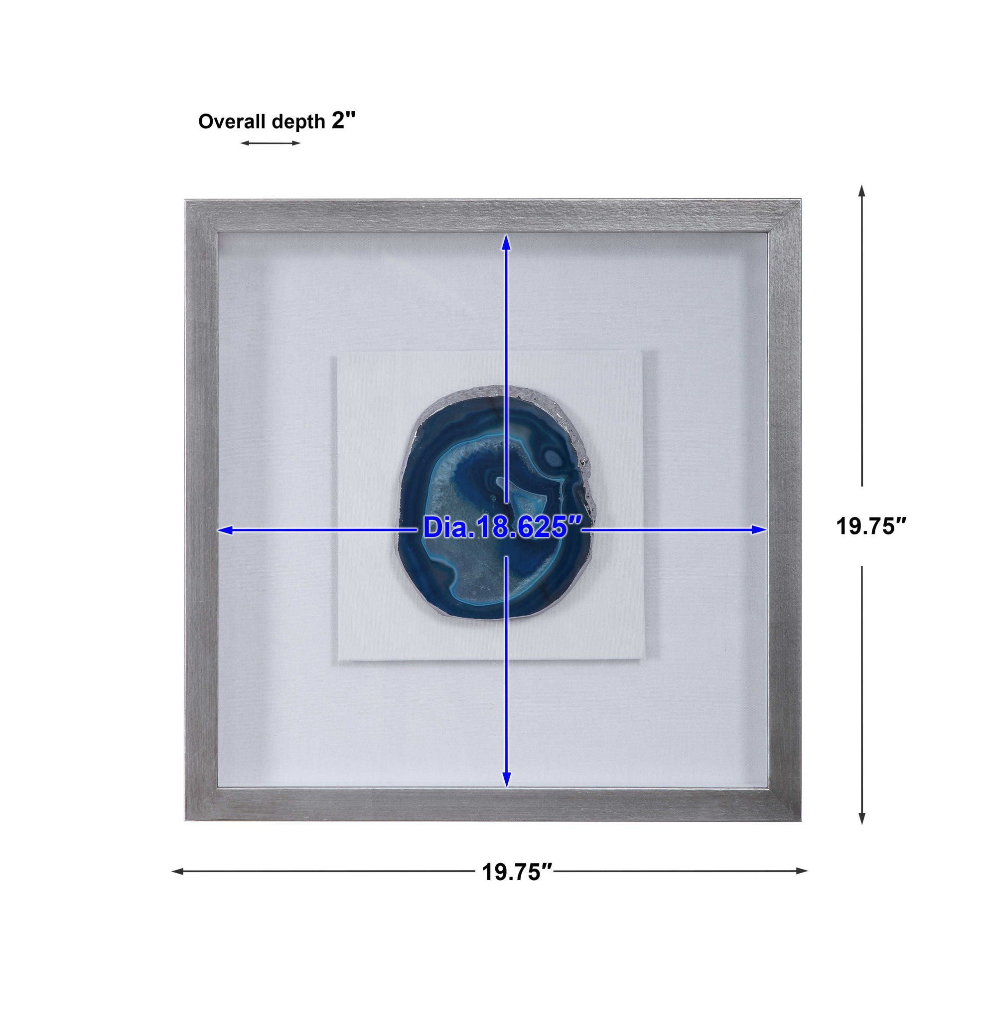 Kalia - Stone Shadow Box - Blue