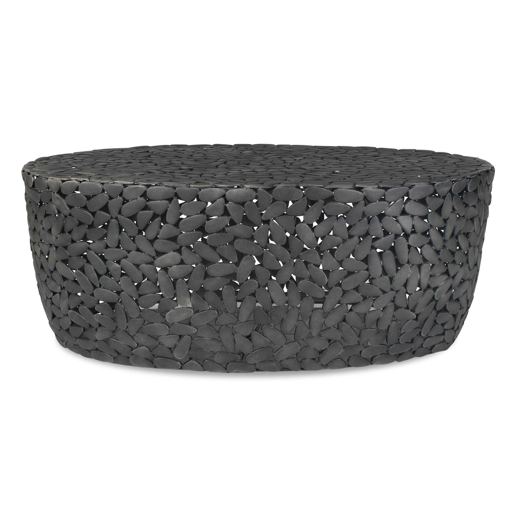 Rivington - Outdoor Pebble Coffee Table - Black