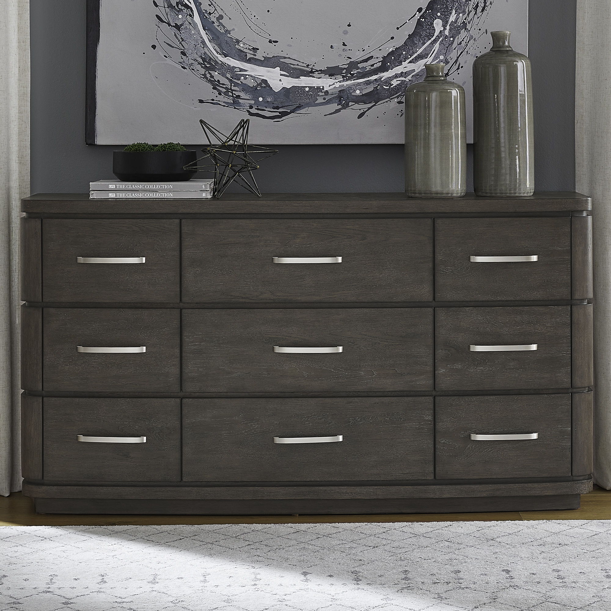 Cascade Falls - 9 Drawer Dresser - Satin Espresso