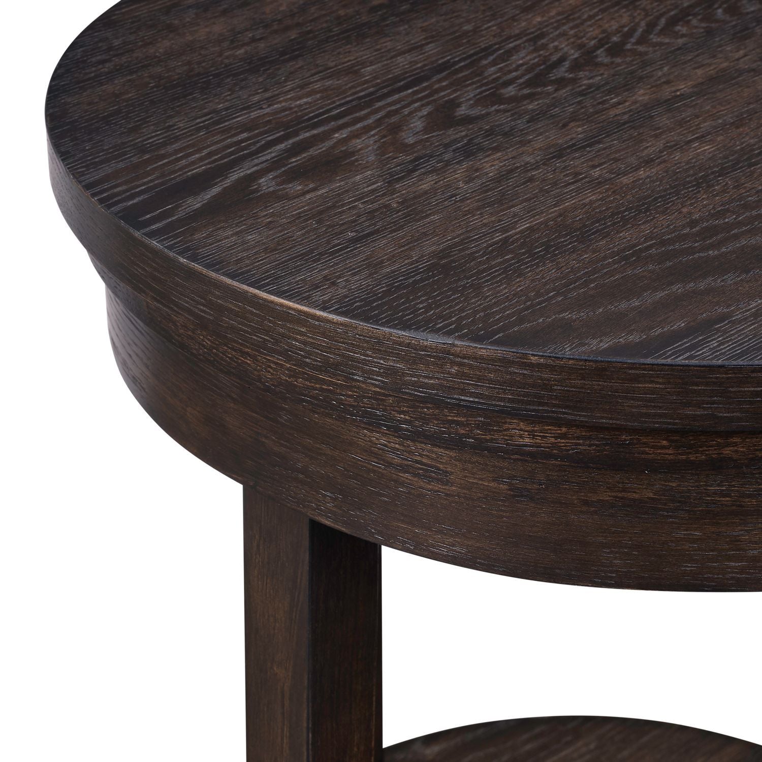 Weston - Round End Table - Brown