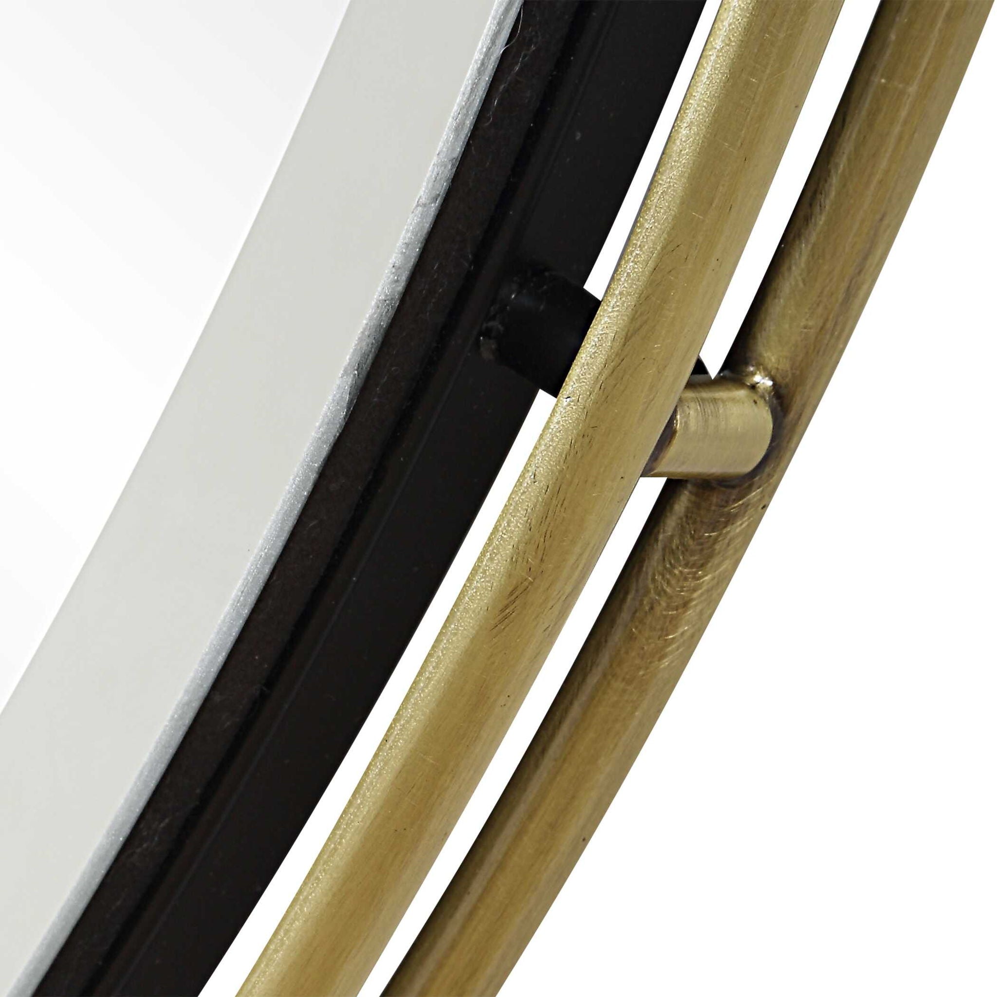 Wesley - Round Mirror - Gold