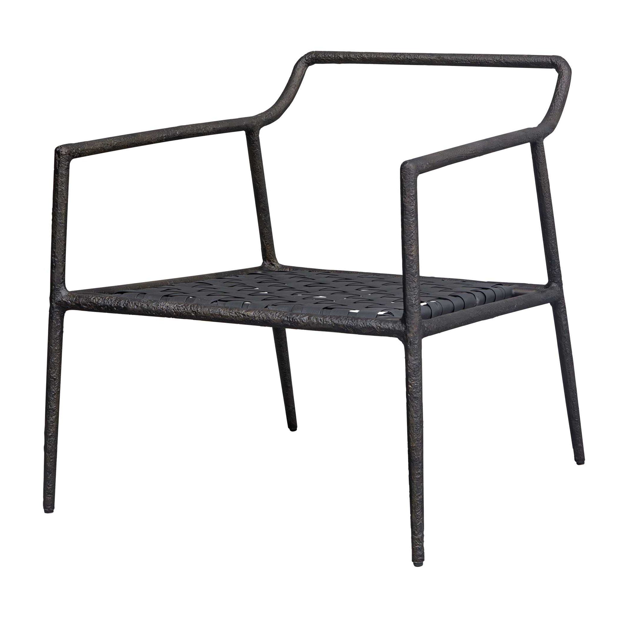 Thayer - Outdoor Upholstered Lounge Chair - Bronze / White