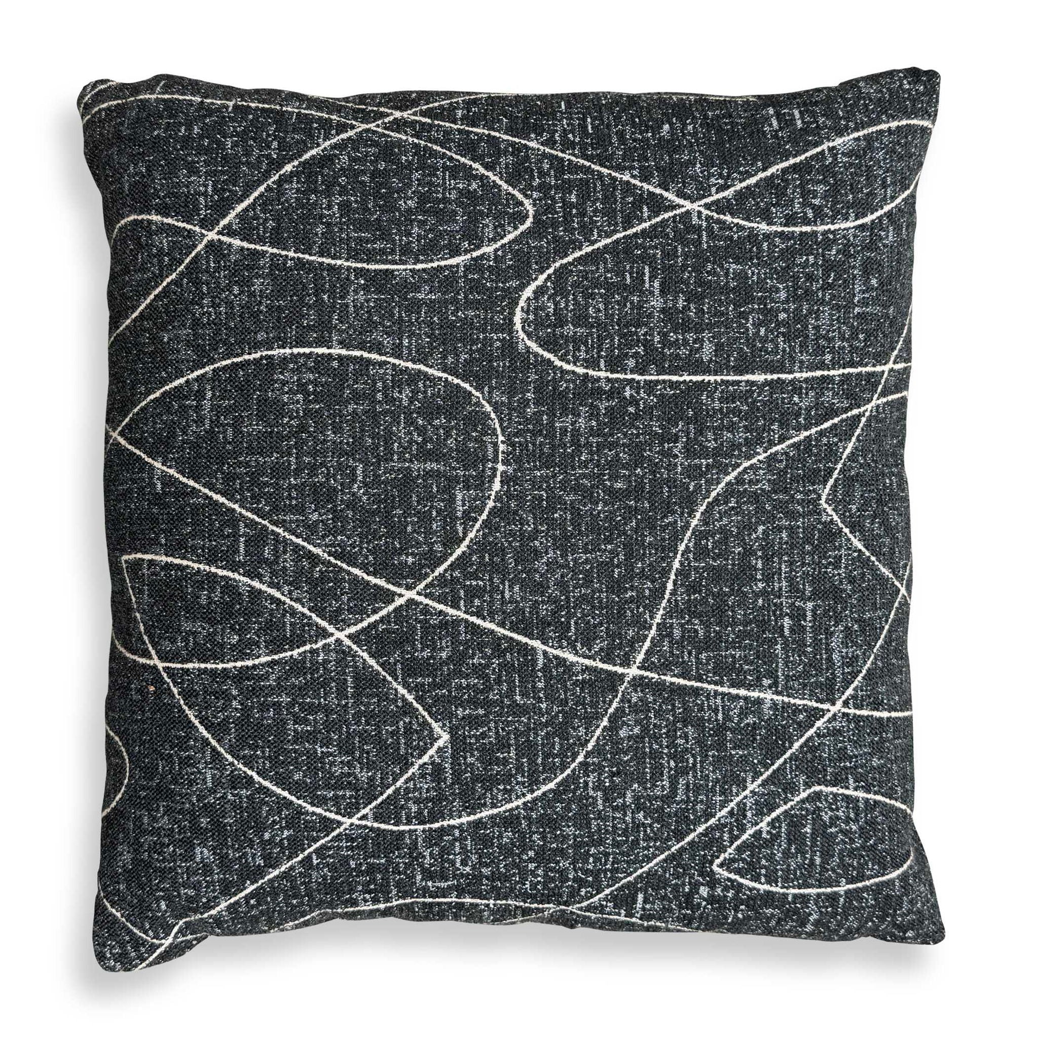 Loopy Loop - Outdoor Pillow - Onyx