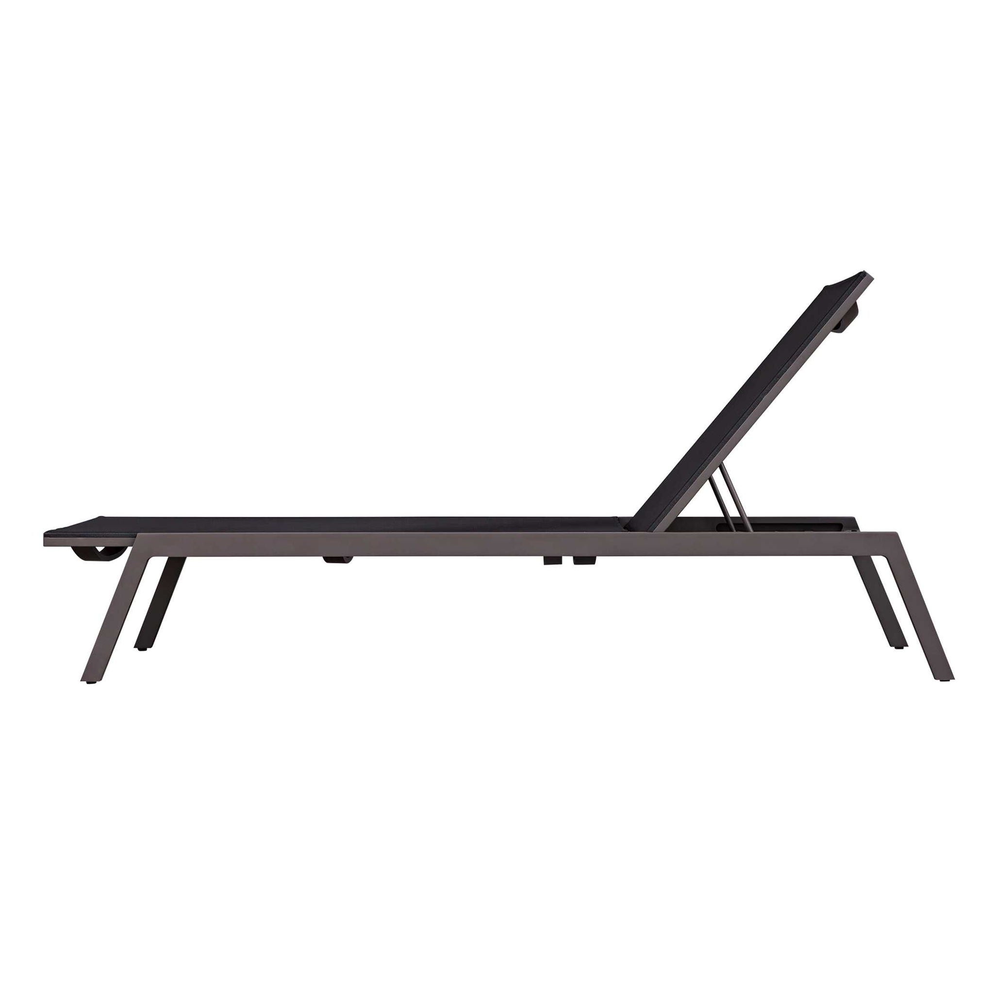 Bea - Outdoor Pool Chaise - Black