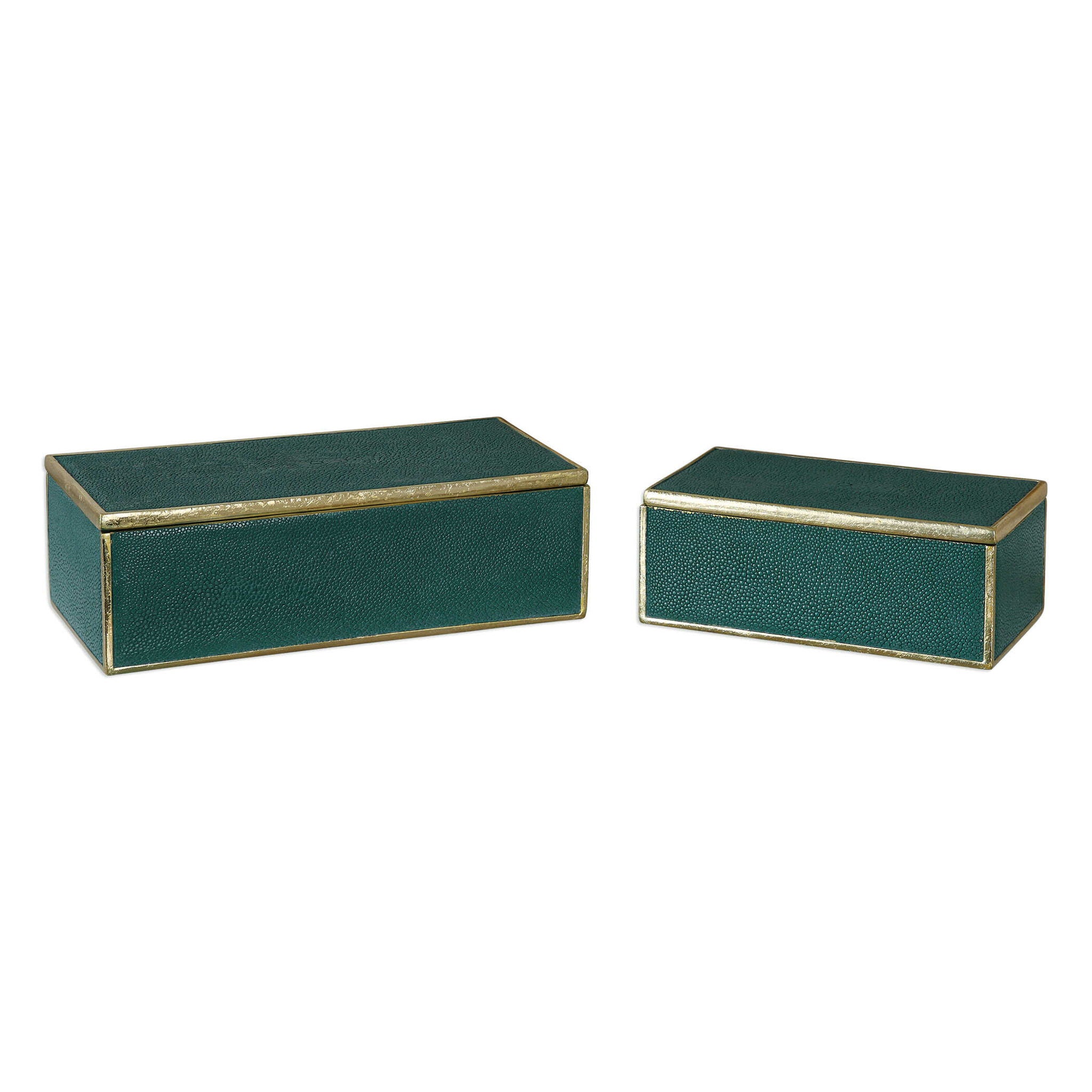 Karis - Boxes (Set of 2) - Emerald Green