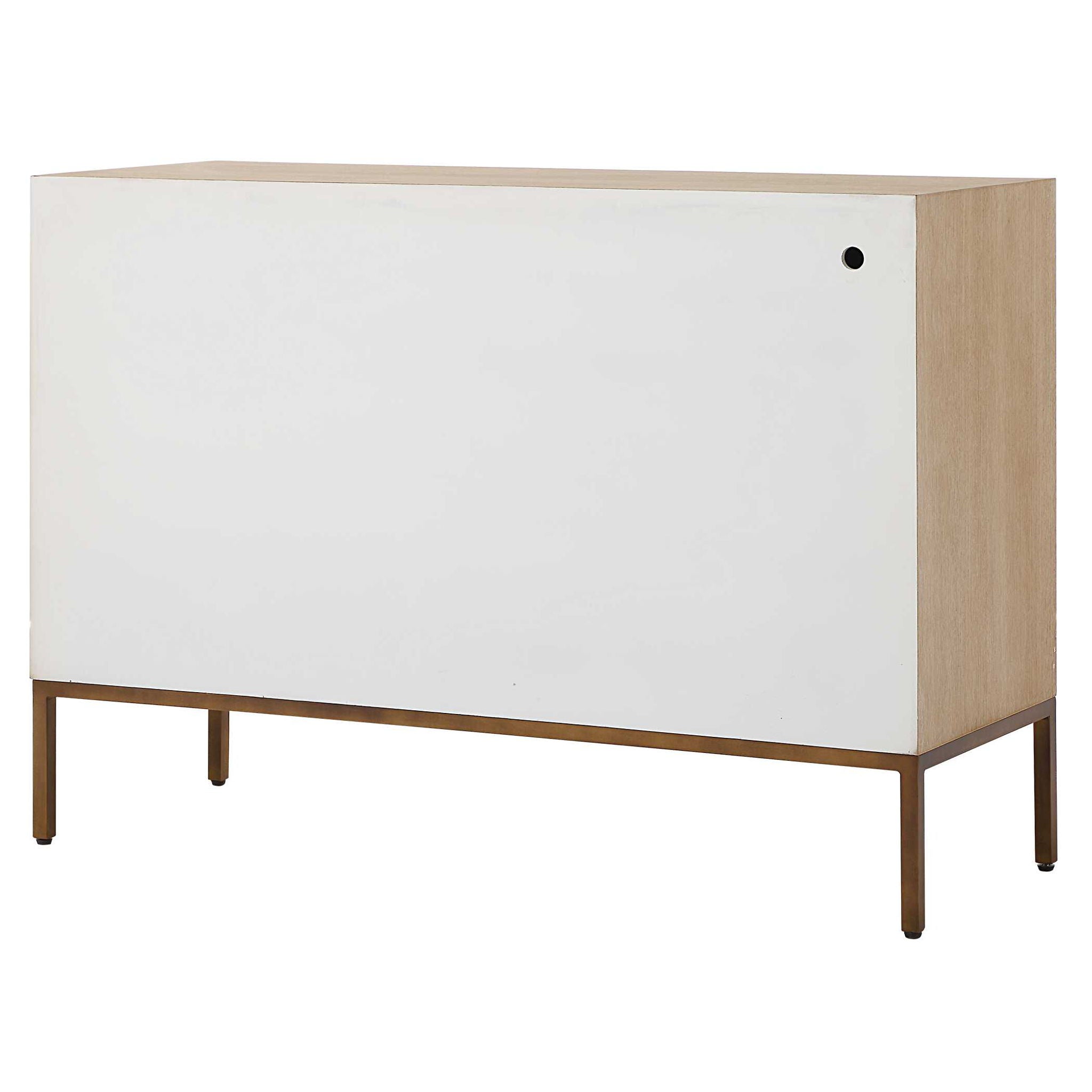 Weimar - 2 Door Cabinet - White / Woodtone