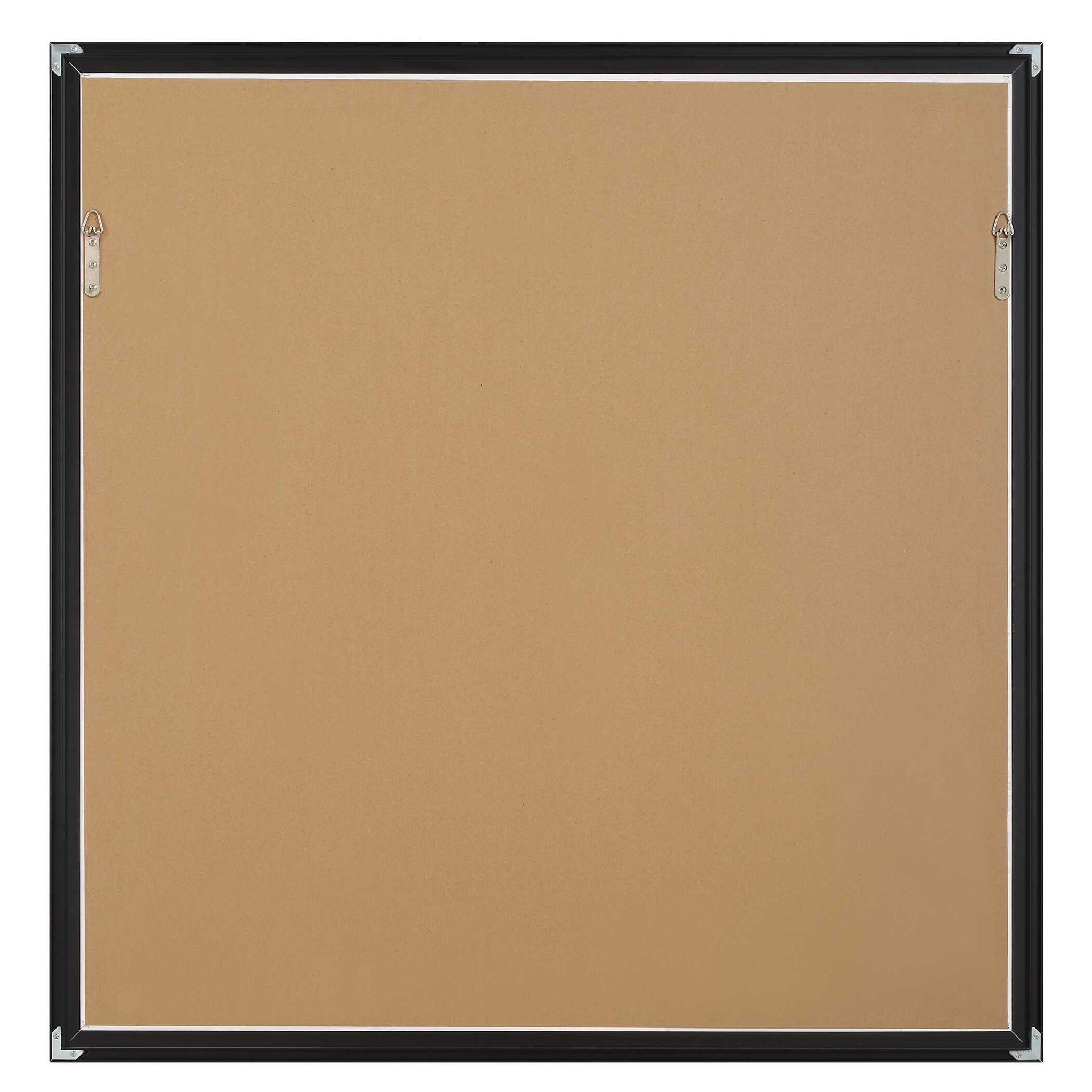 Wings Neutral - Abstract Framed Print - Black