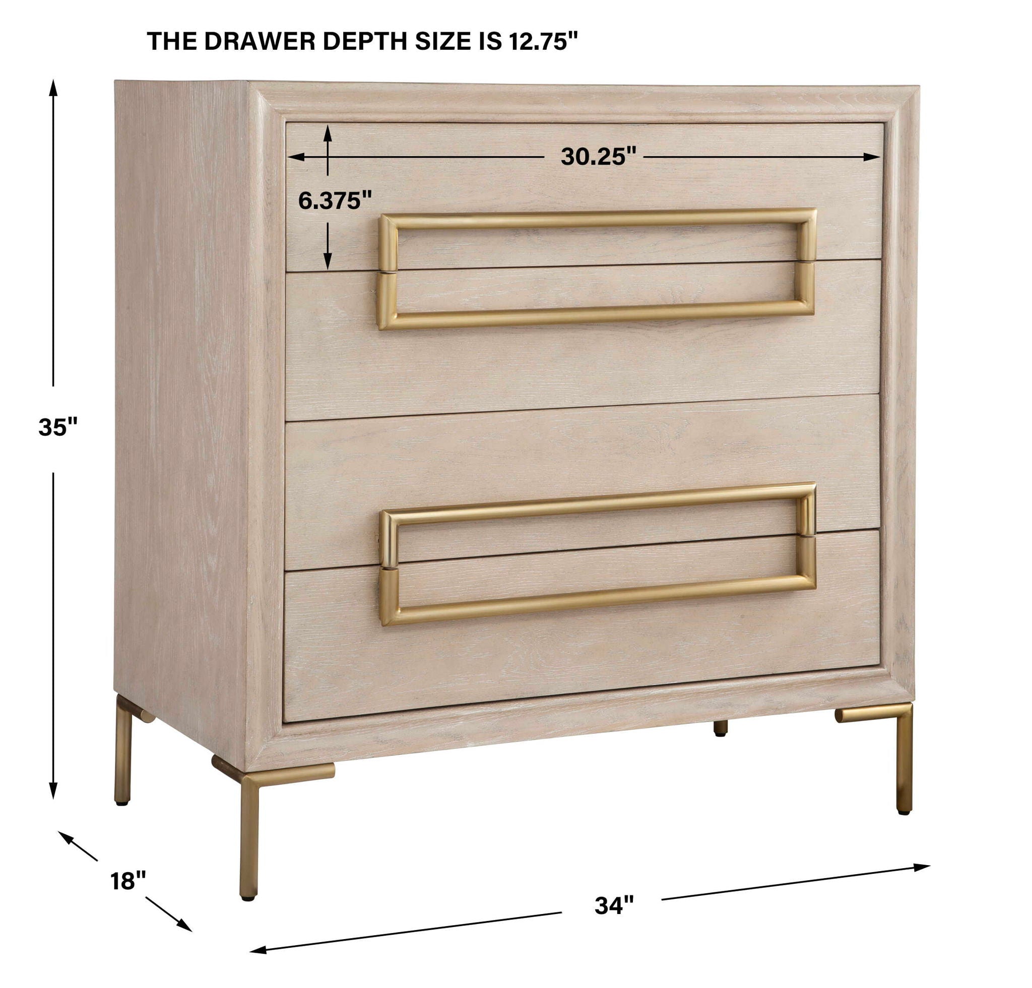 Alessia - Light Oak Accent Chest