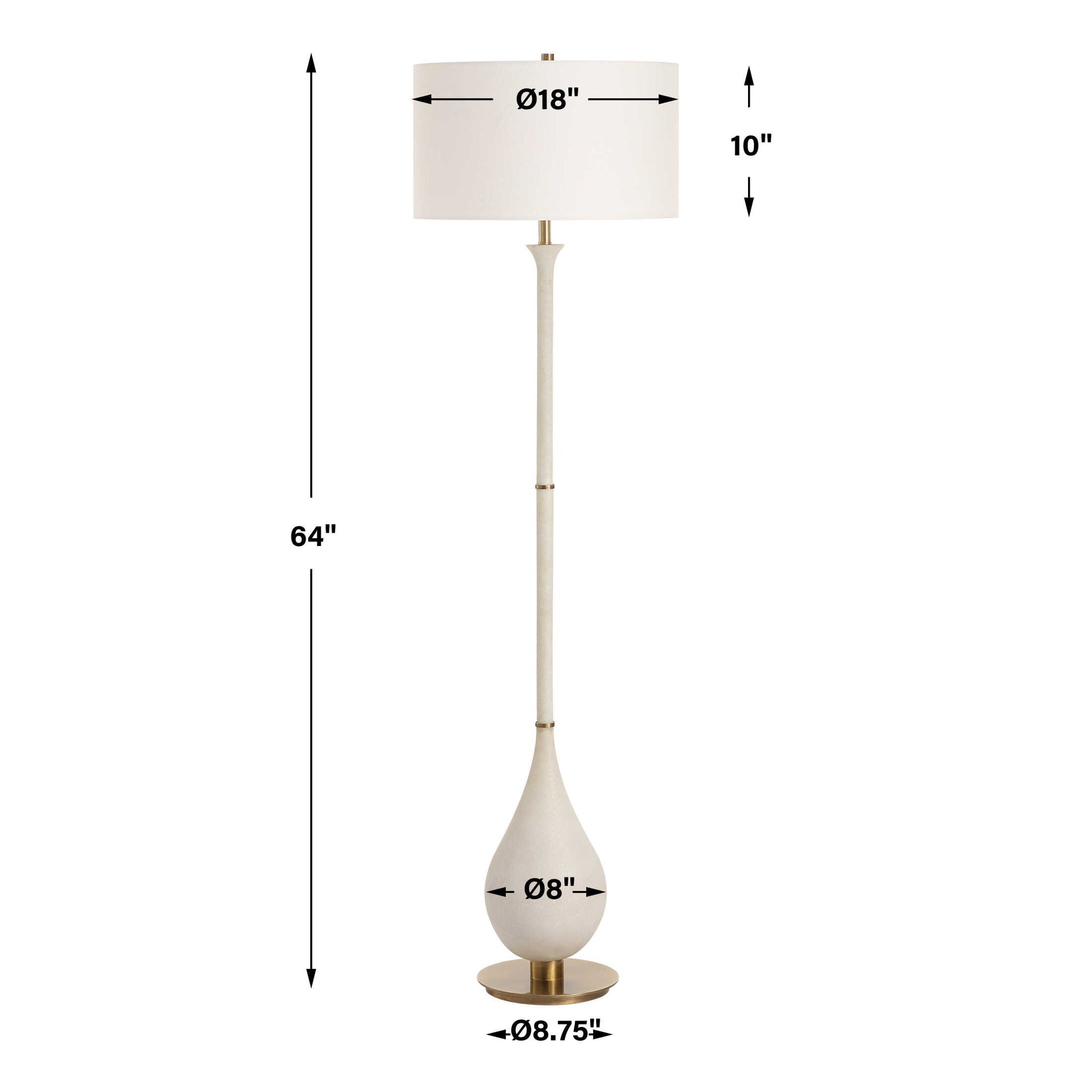 Dewdrop - Floor Lamp - Ivory