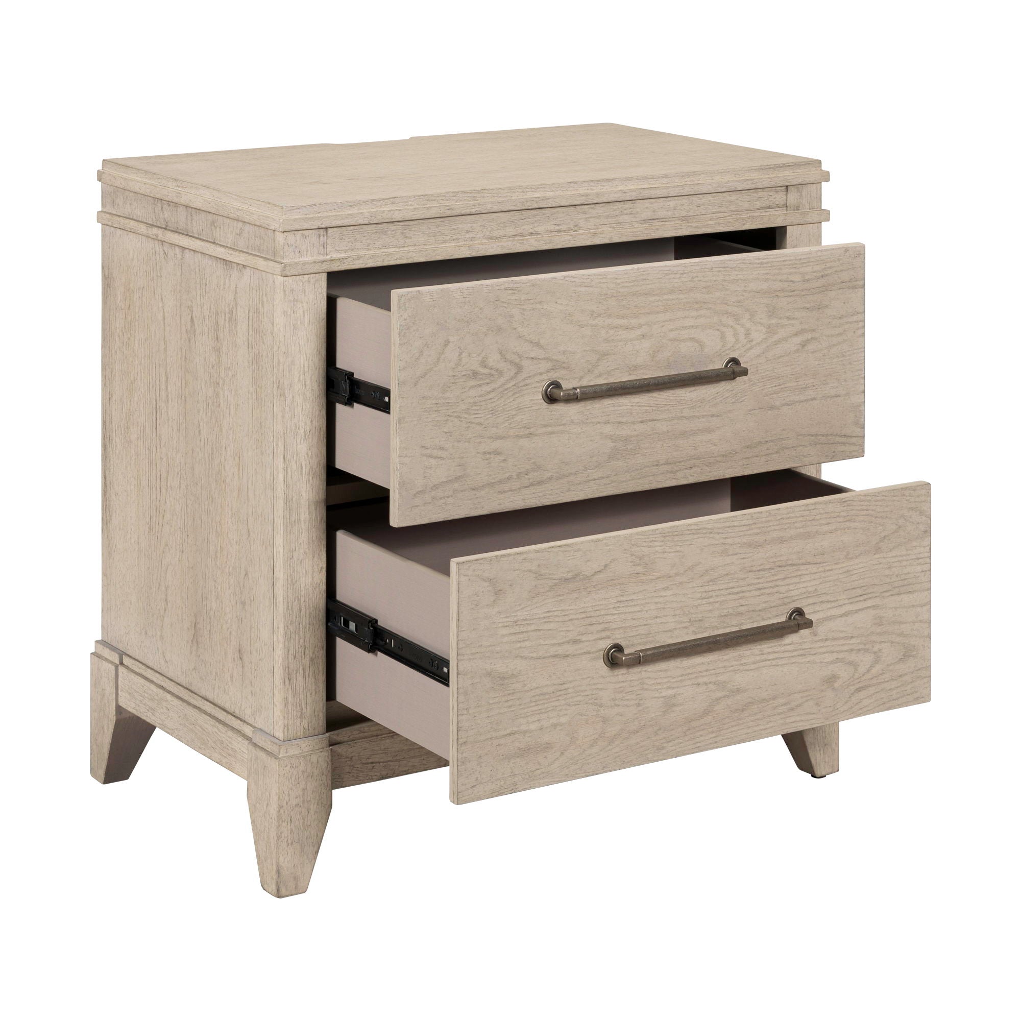 New Haven - Nightstand With Charging Station - White