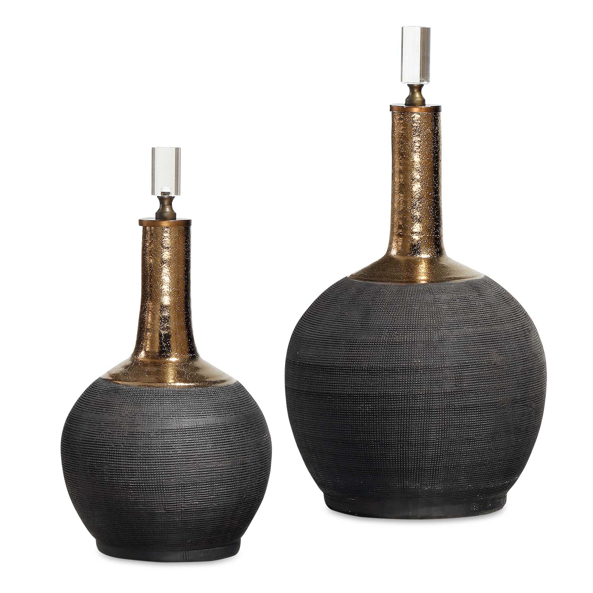 Arnav - Matte Bottles (Set of 2) - Black
