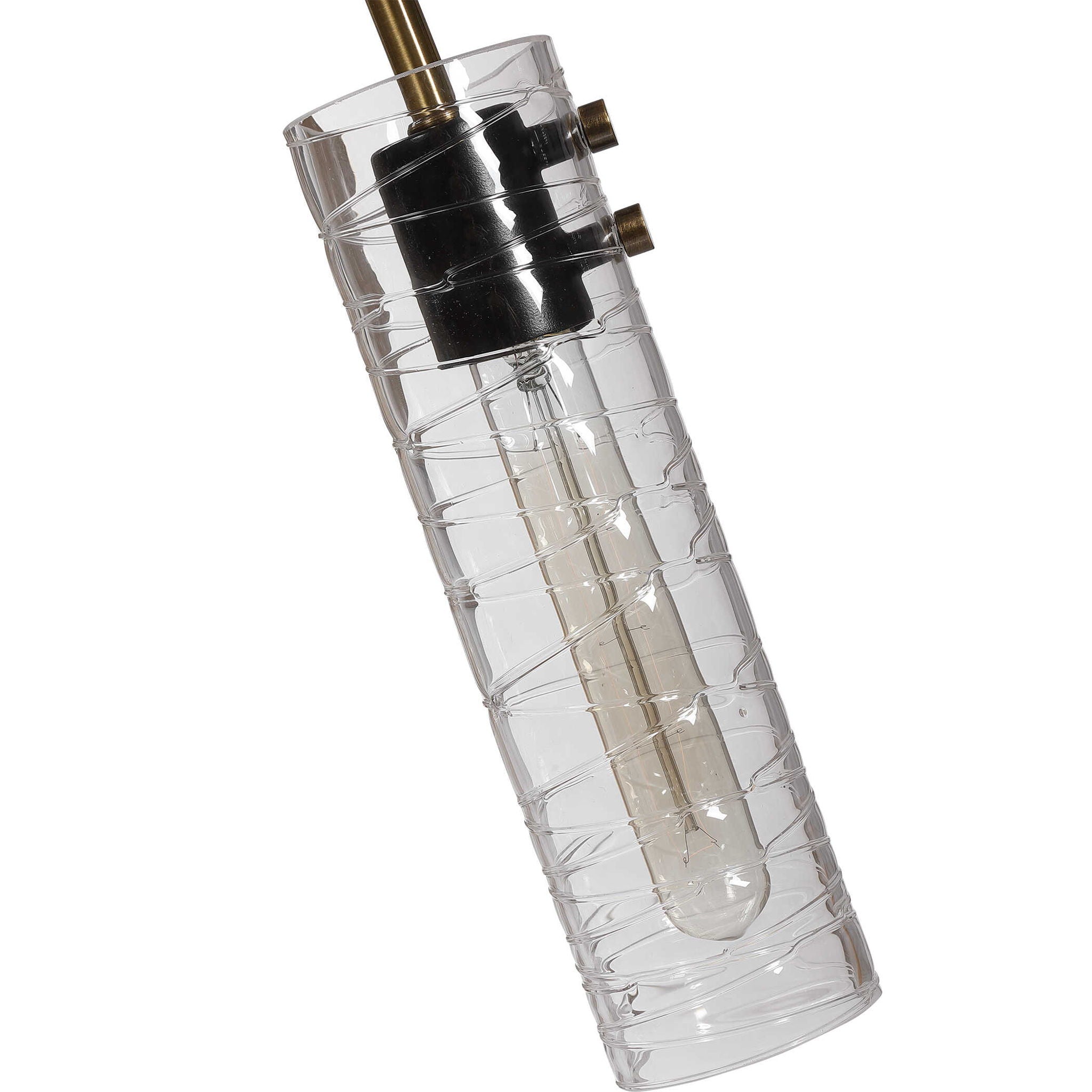 Telesto - 8 Light Linear Pendant - Gold