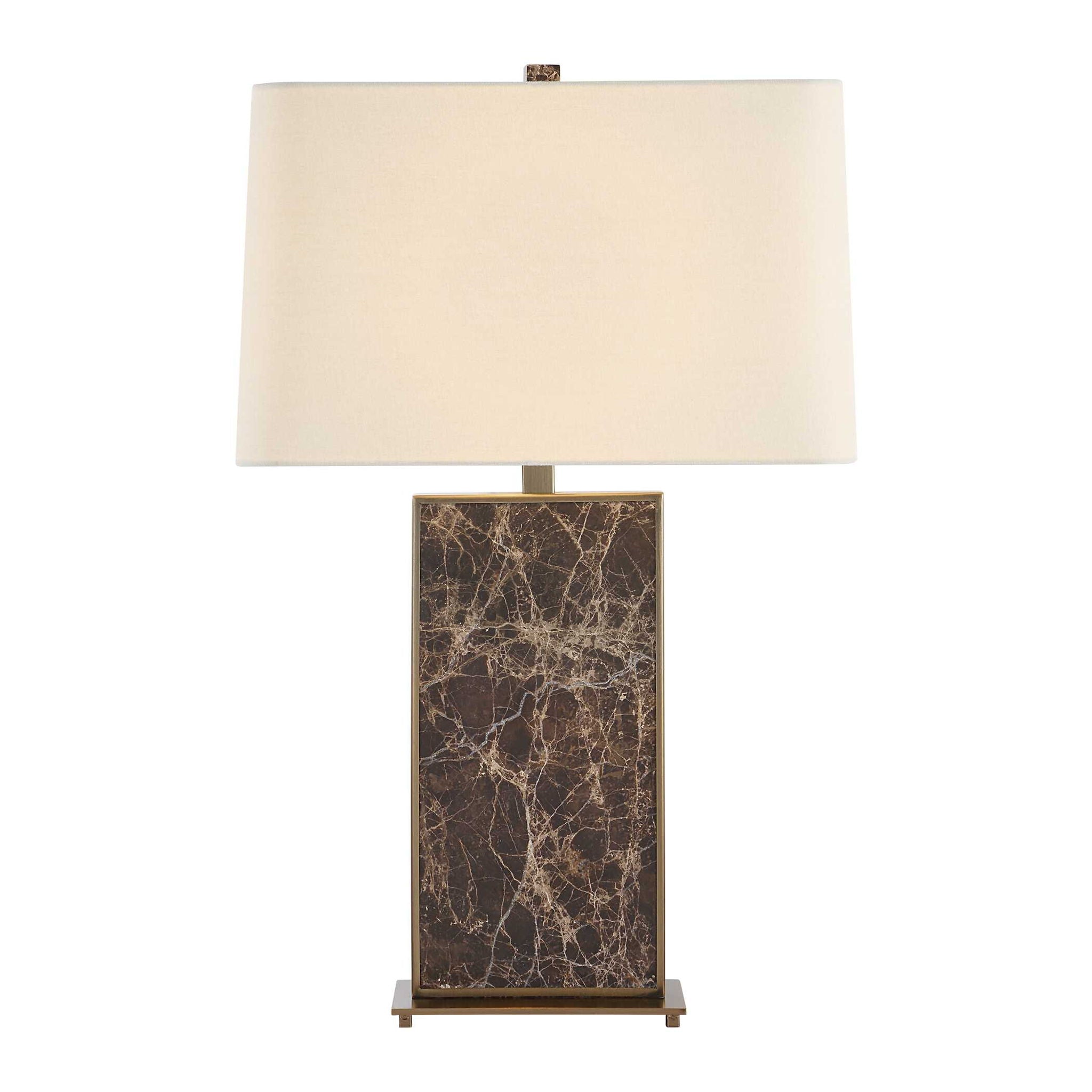 Lafferty - Marble Table Lamp - Dark Brown