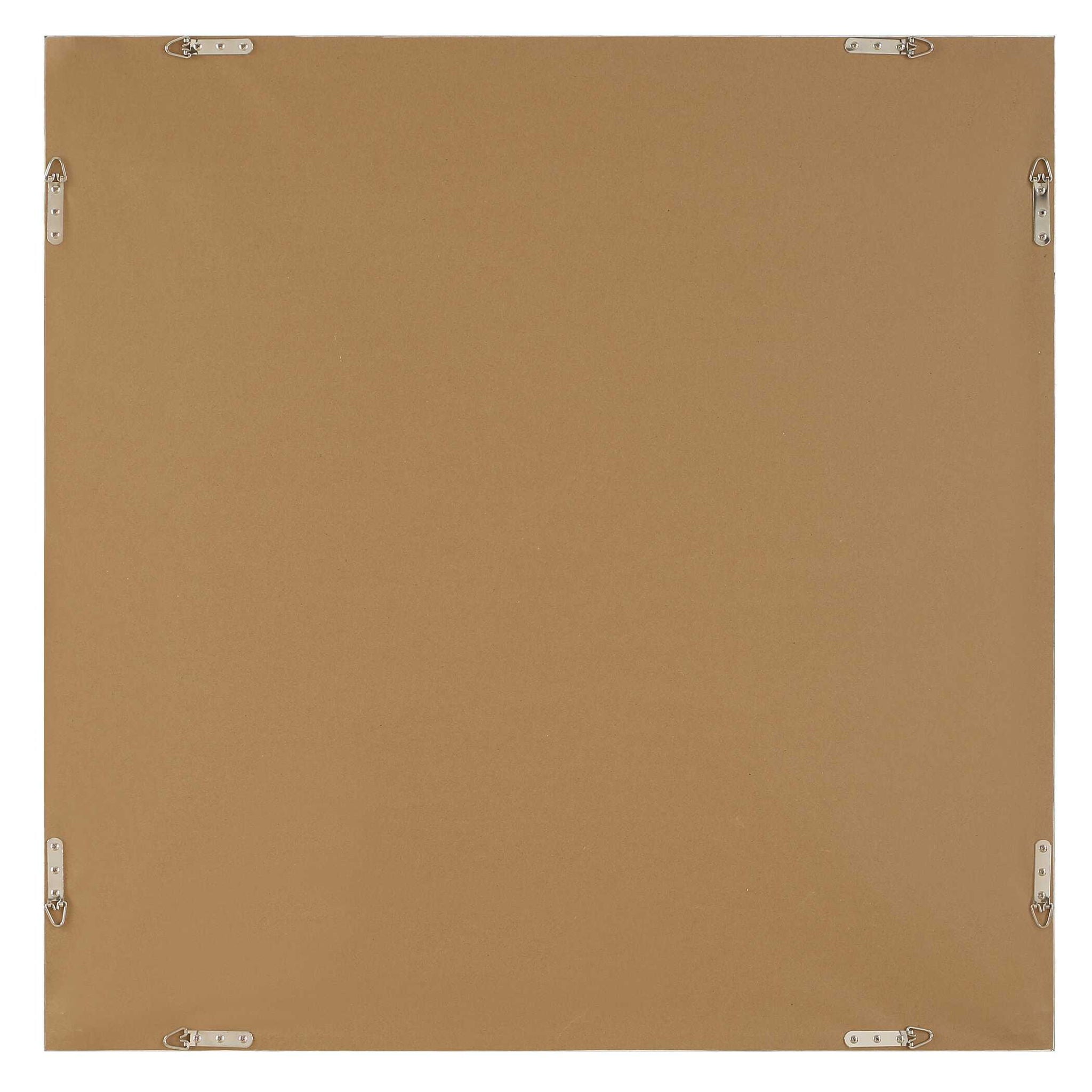 Landslide - Framed Abstract Print - Black / Brass / Gold / Gray / Orange / White / Yellow