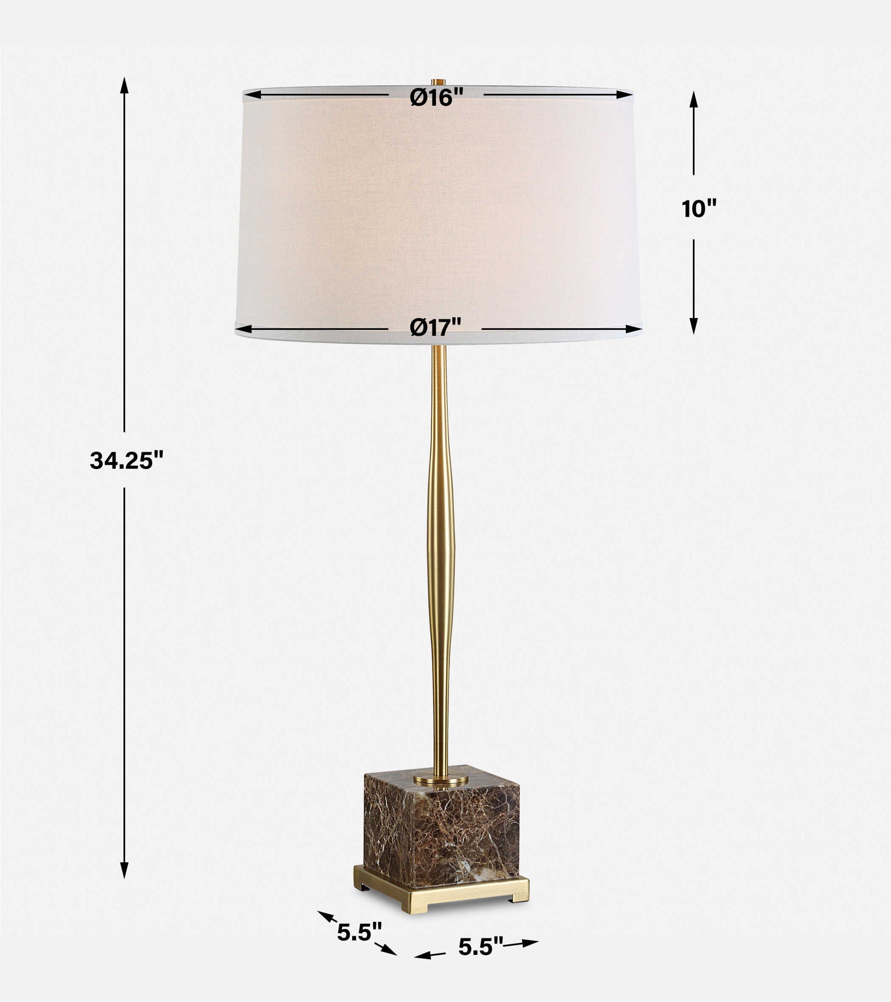 Booker - Table Lamp - Thin Brass