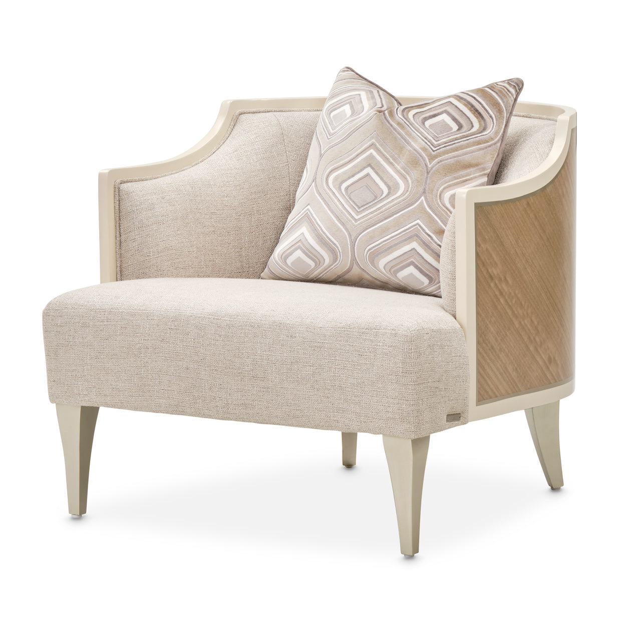 Camden Court Accent Chair - Flax Pearl