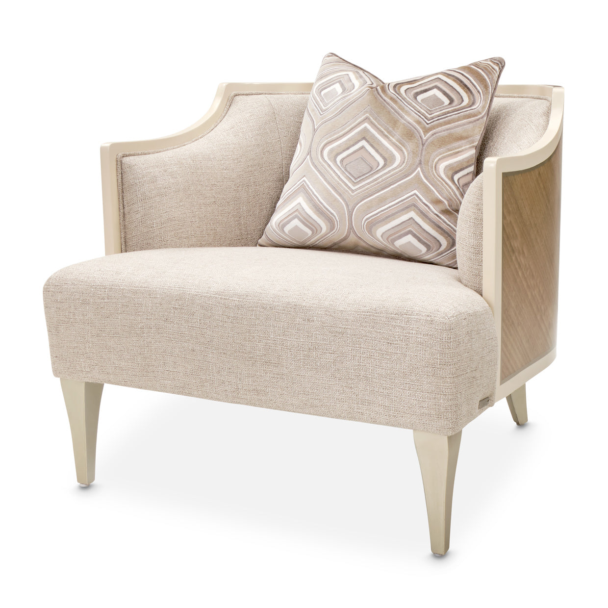 Camden Court Accent Chair - Flax Pearl