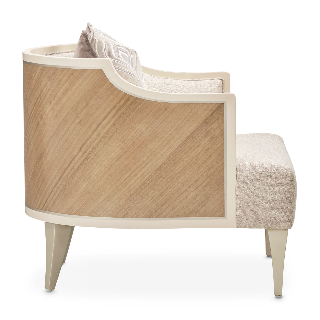 Camden Court Accent Chair - Flax Pearl