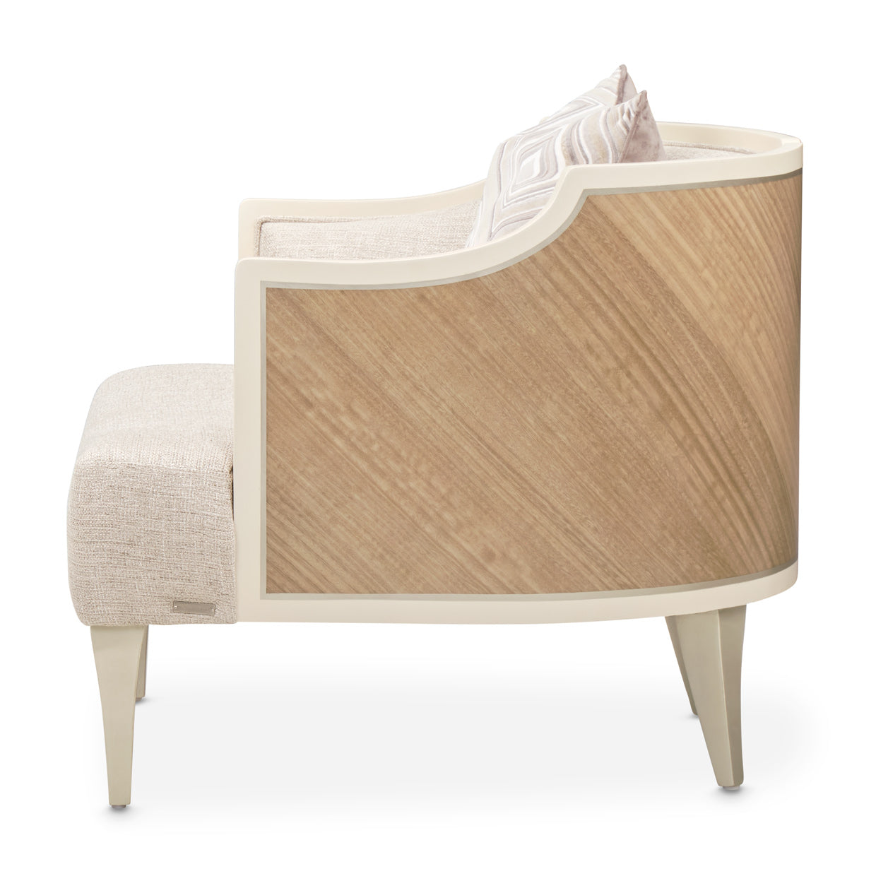 Camden Court Accent Chair - Flax Pearl