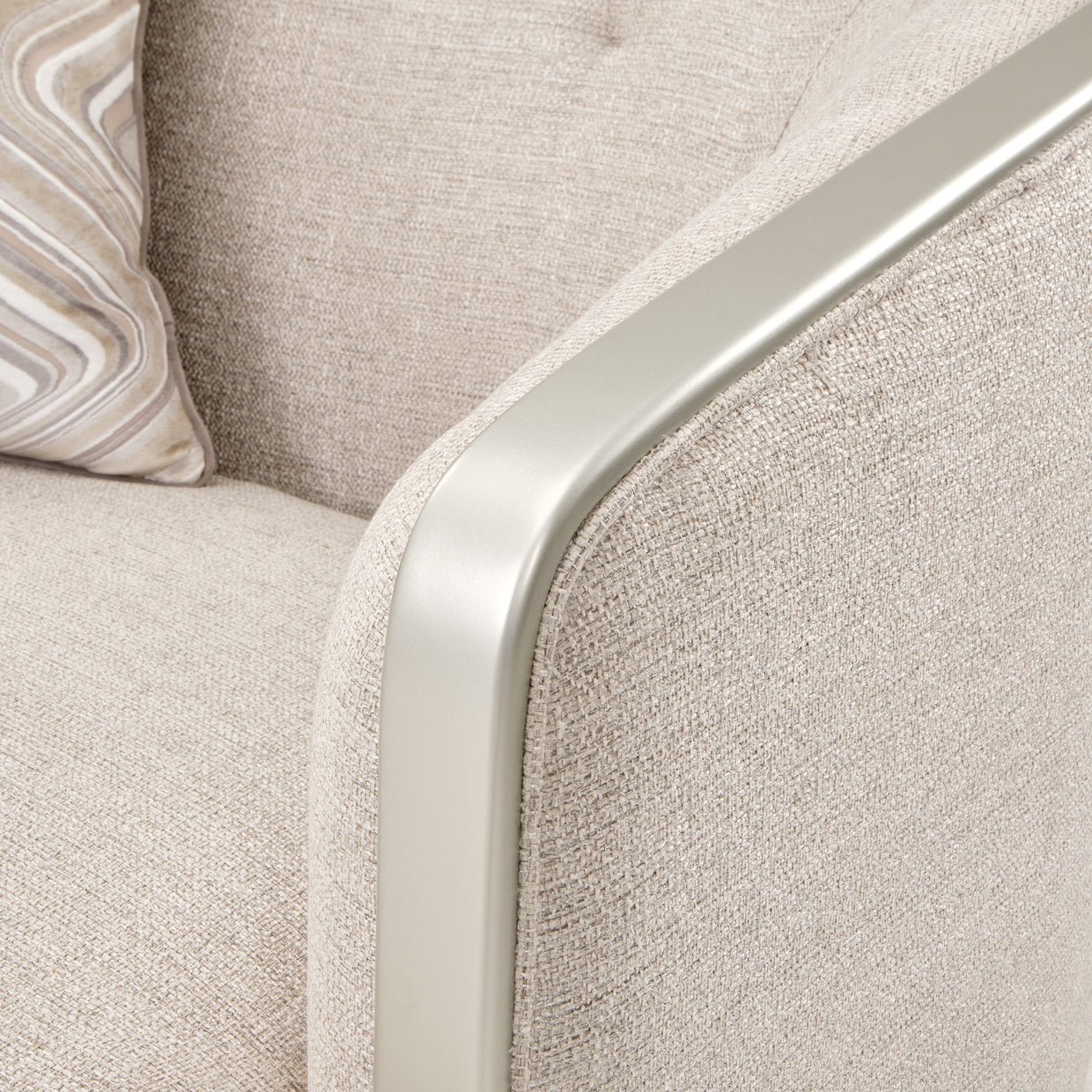 Camden Court Chair and Half - Flax/Platinum