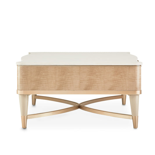 Malibu Crest Rectangular Cocktail Table - Blush