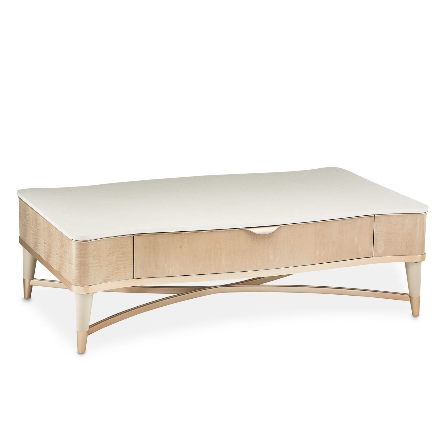 Malibu Crest Rectangular Cocktail Table - Blush