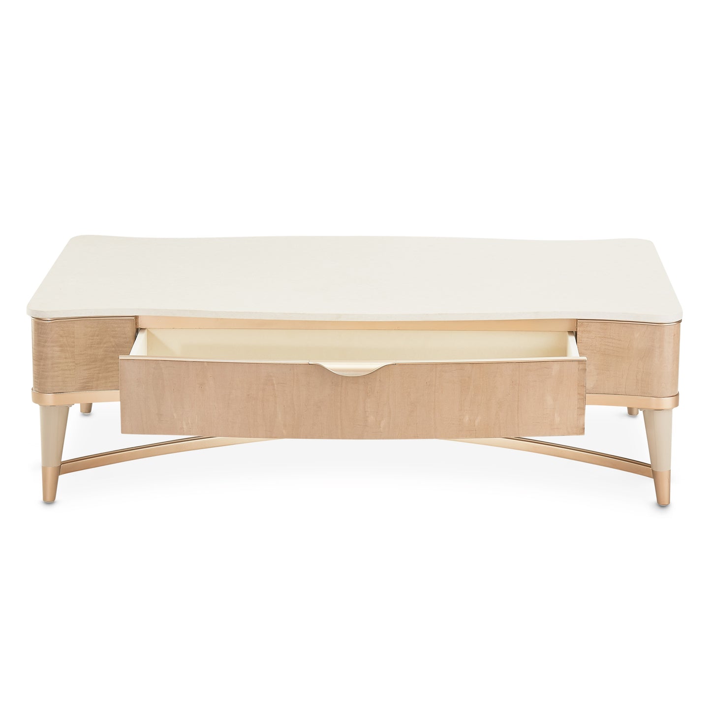 Malibu Crest Rectangular Cocktail Table - Blush