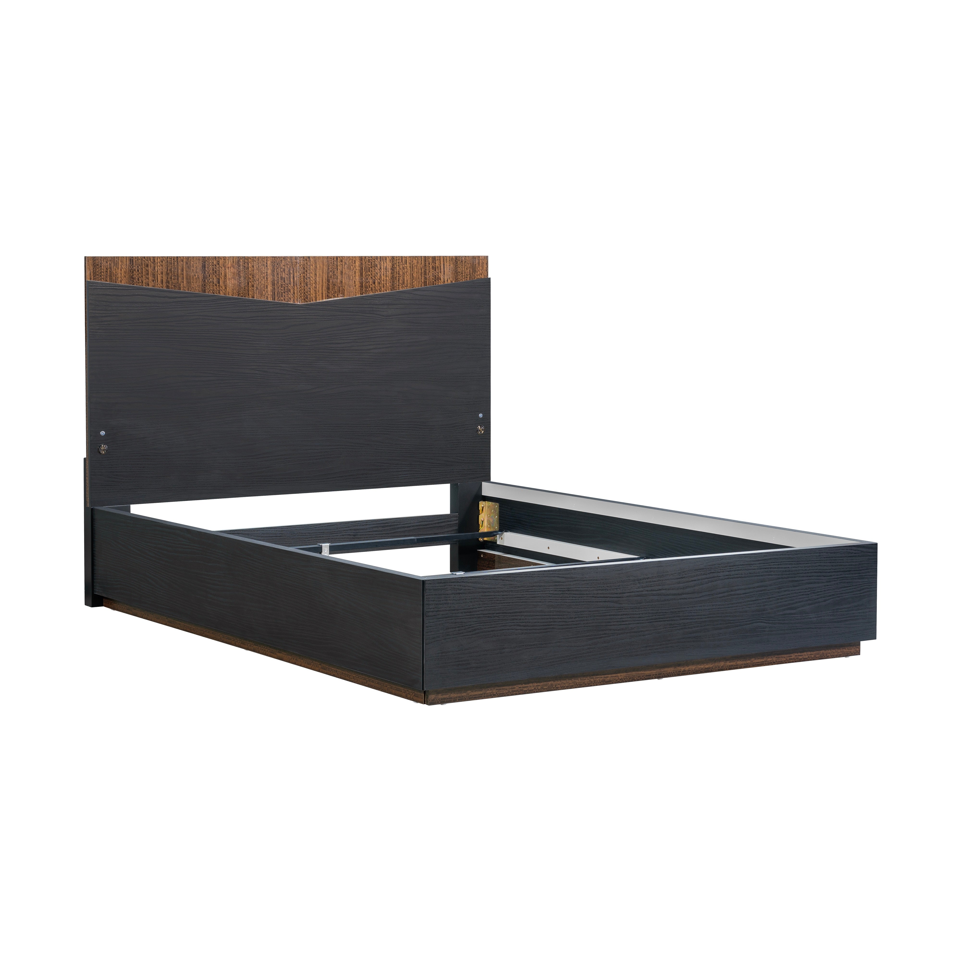 Kayner Queen Bed with LED Lights - Charcoal
