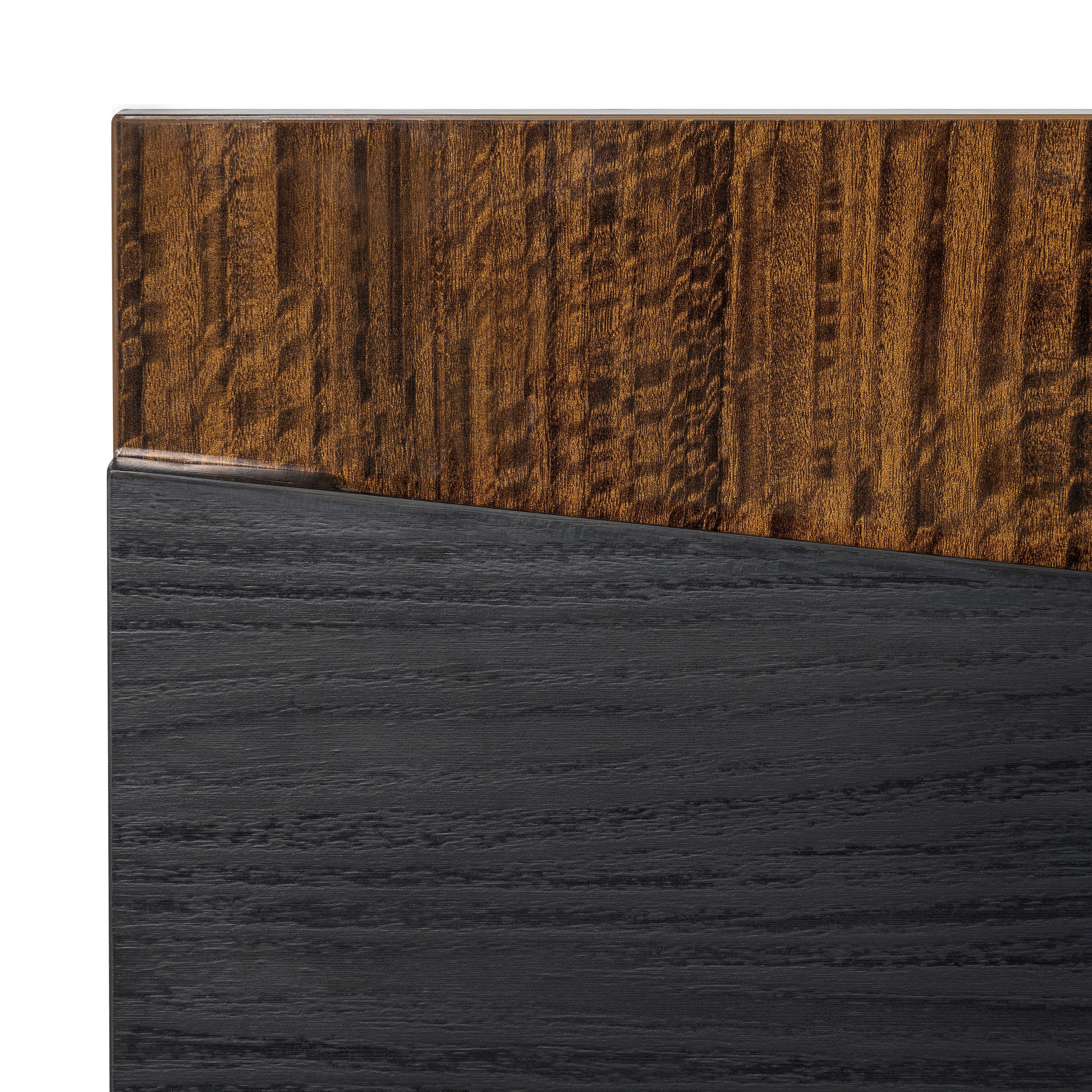 Kayner Eastern King Bed with LED Lights - Charcoal