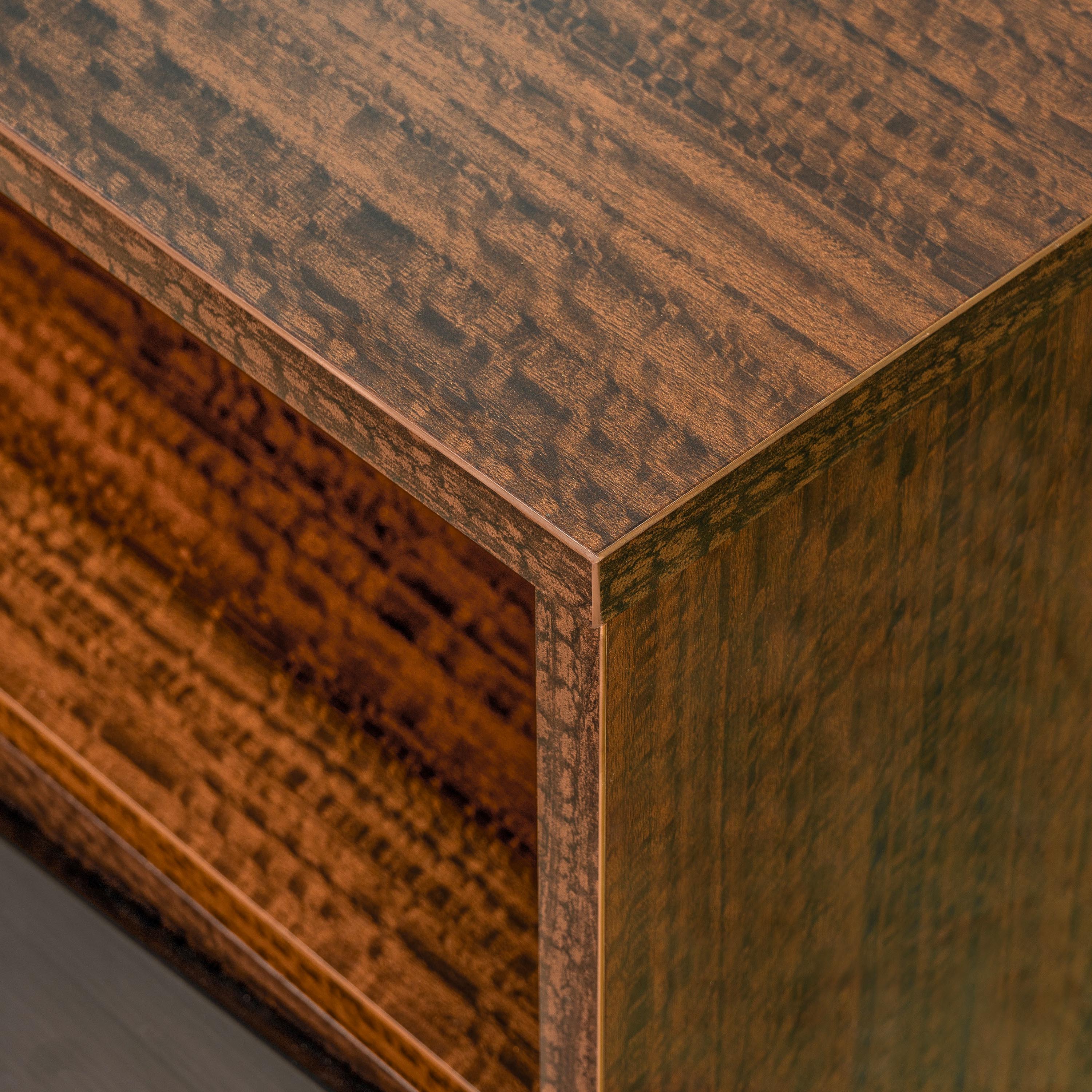 Kayner 1-Drawer Nightstand with LED Lights - Charcoal