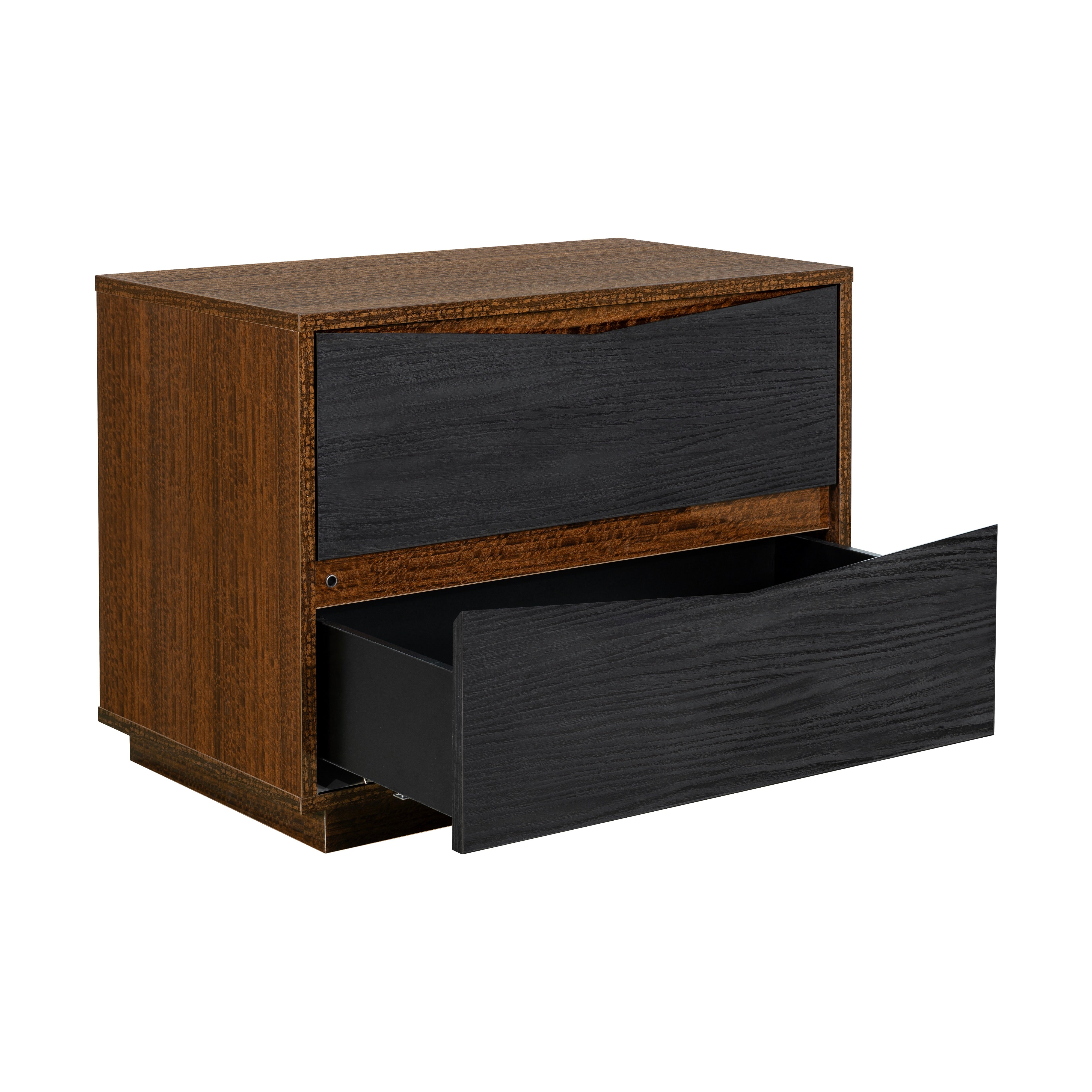 Kayner 2-Drawer Nightstand - Charcoal