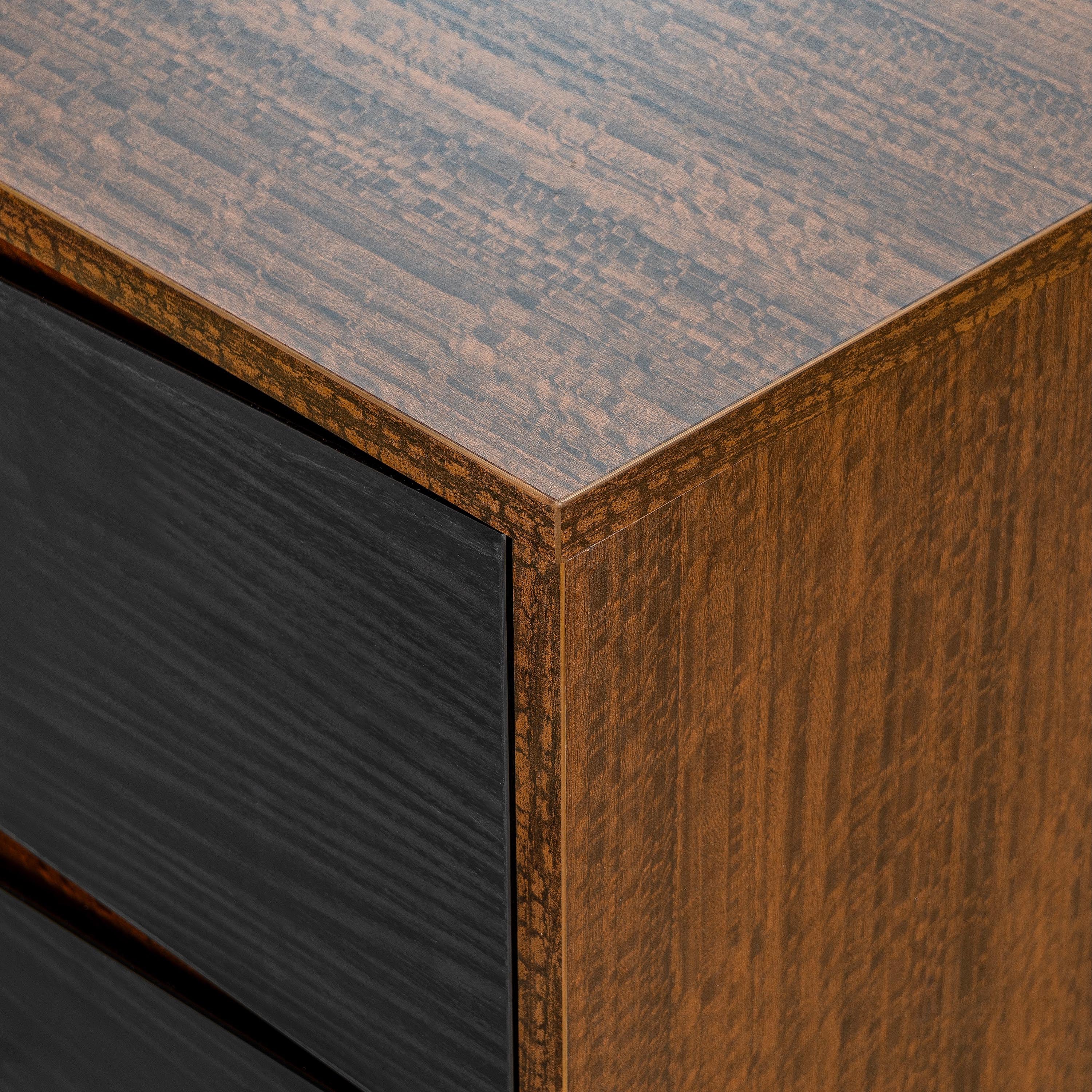 Kayner 2-Drawer Nightstand - Charcoal