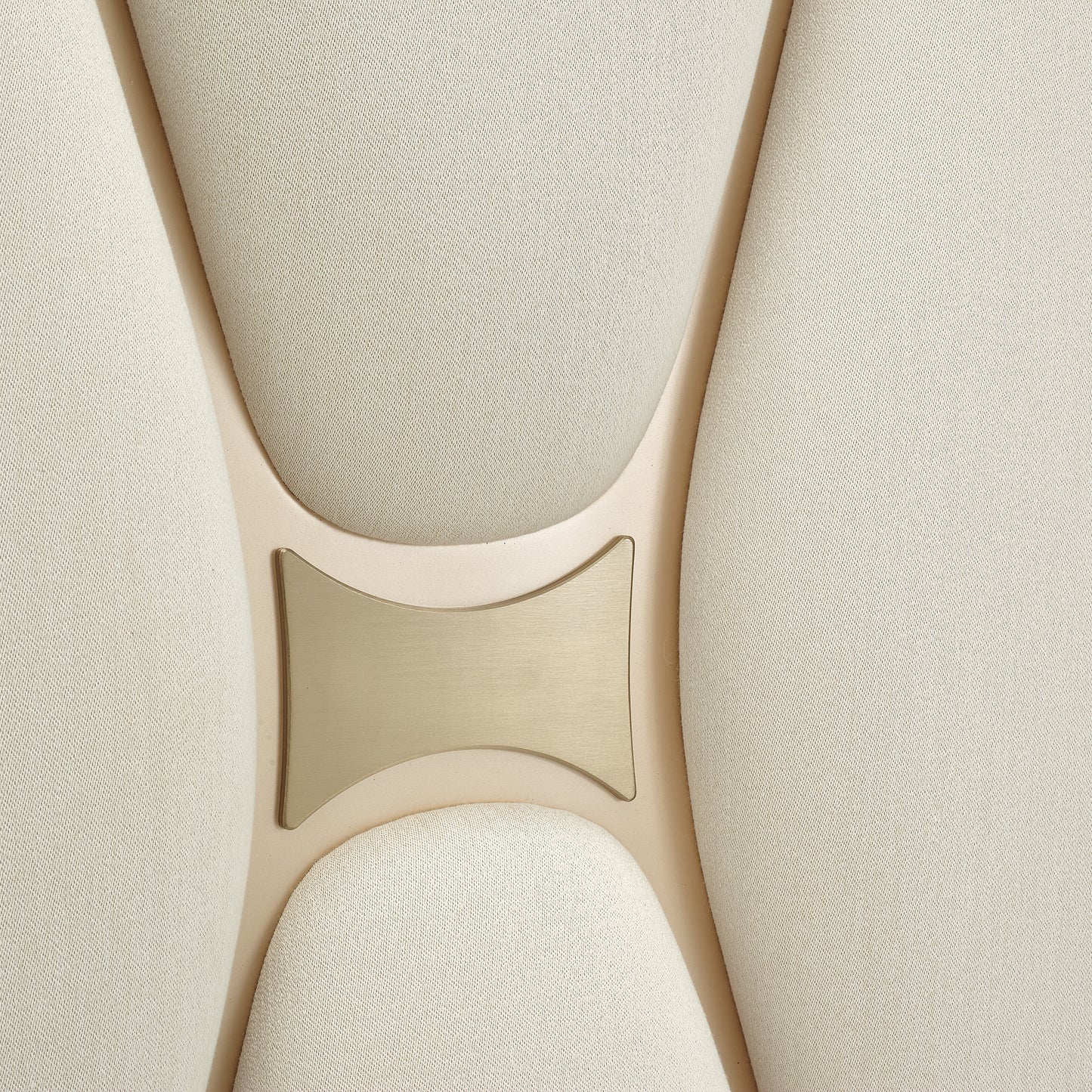 La Rachelle Eastern King Upholstered Panel Bed - Champagne